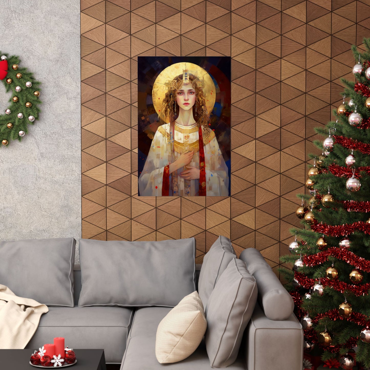 Saint Ursula Print - Sanctified Souls Print - Multiple Sizes - Premium Matte Vertical Posters