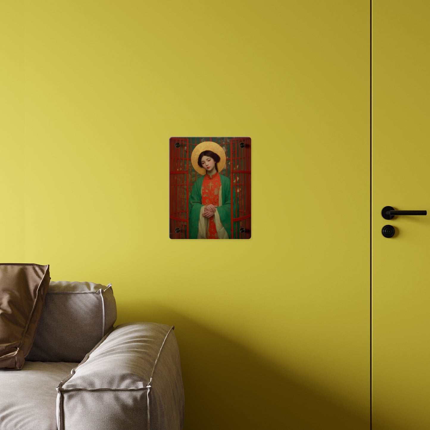 Saint Agnes Tsao Kou Ying  Wall Art Panel - Ready to Hang Acrylic Print - Catholic Saint Art - Patron Saint Print - No Frame needed