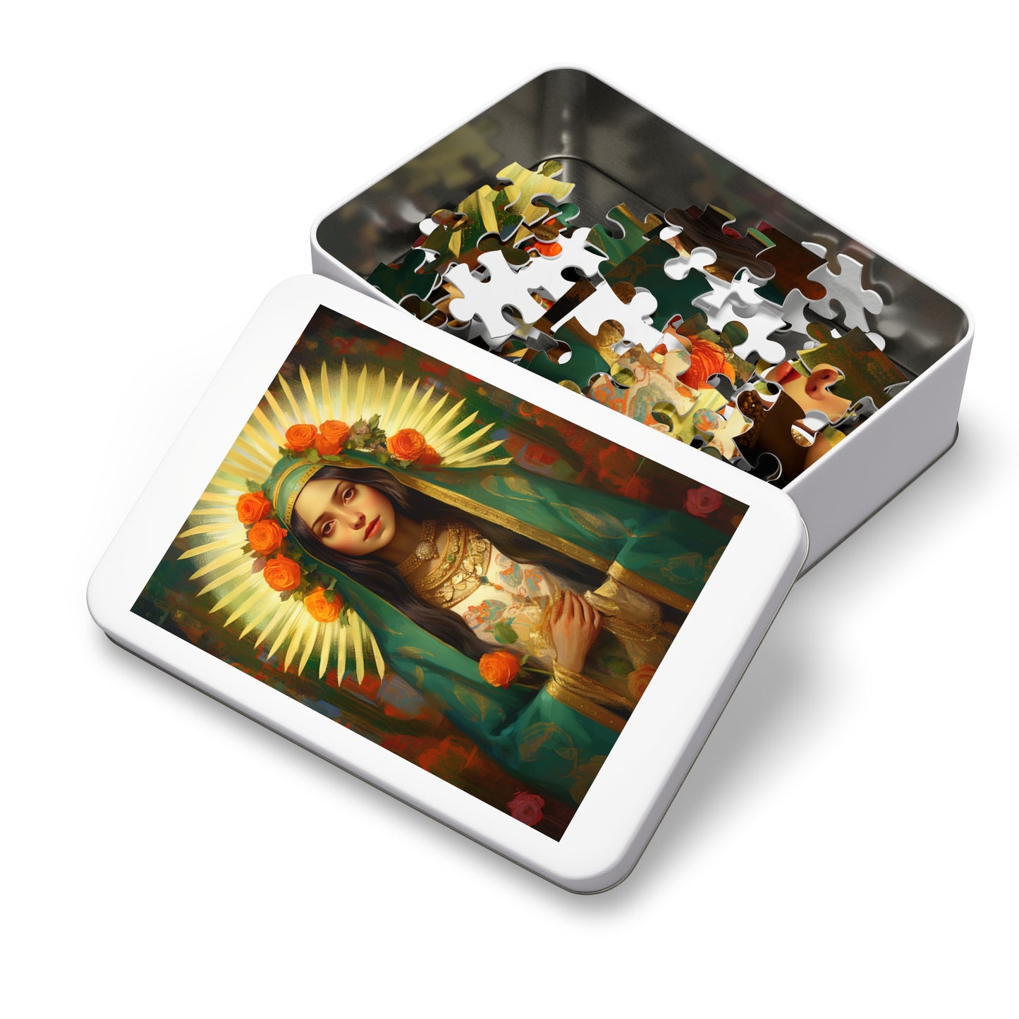 Patroness of Hope : Our Lady of Gudalupe - Puzzle and Keepsake Tin - Jigsaw Puzzle (30, 110, 252, 500,1000-Piece) - Religious Puzzle