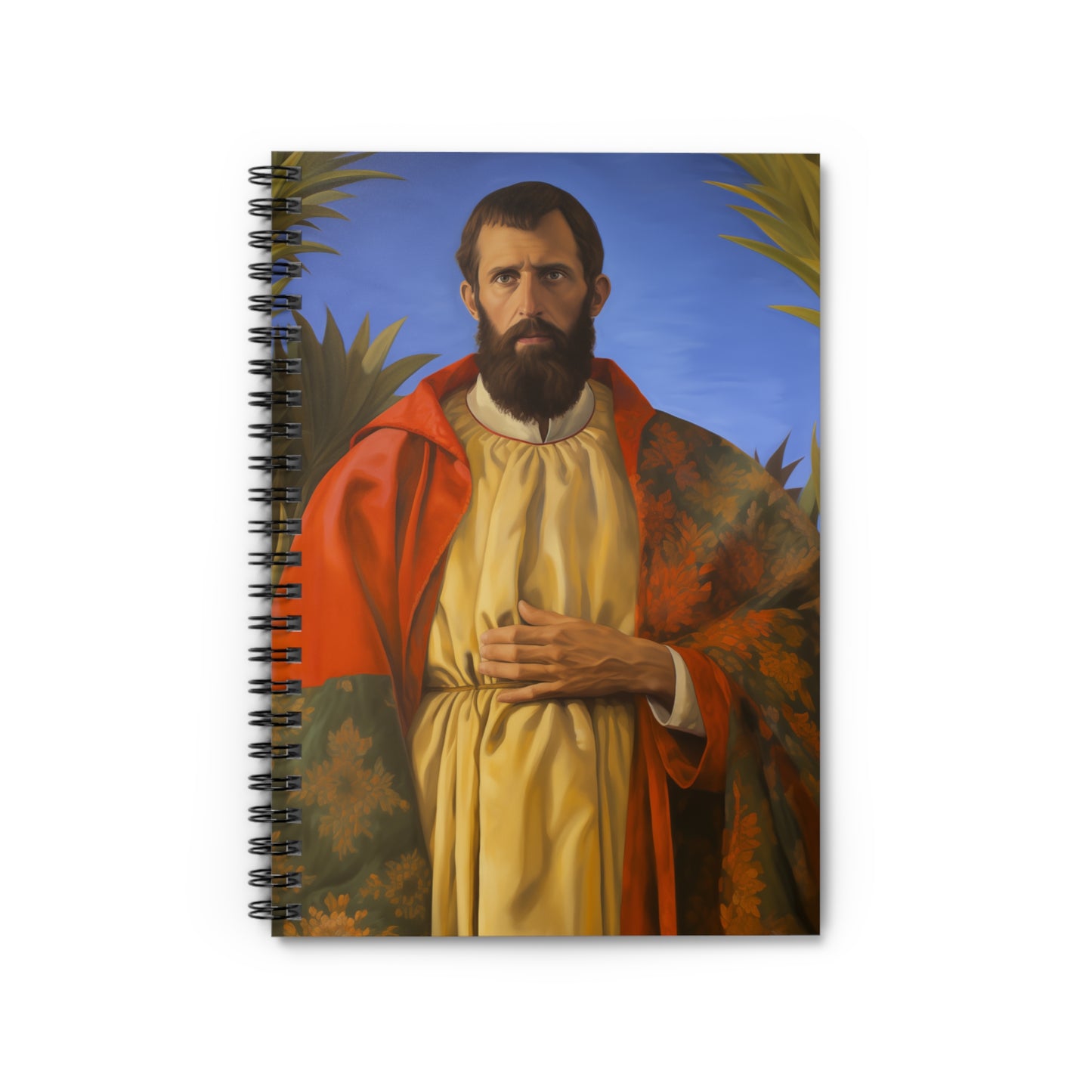 Saint Thomas the Apostle - Sanctified Souls Art - Religious Based Notebook - Spiral Notebook - Ruled Line