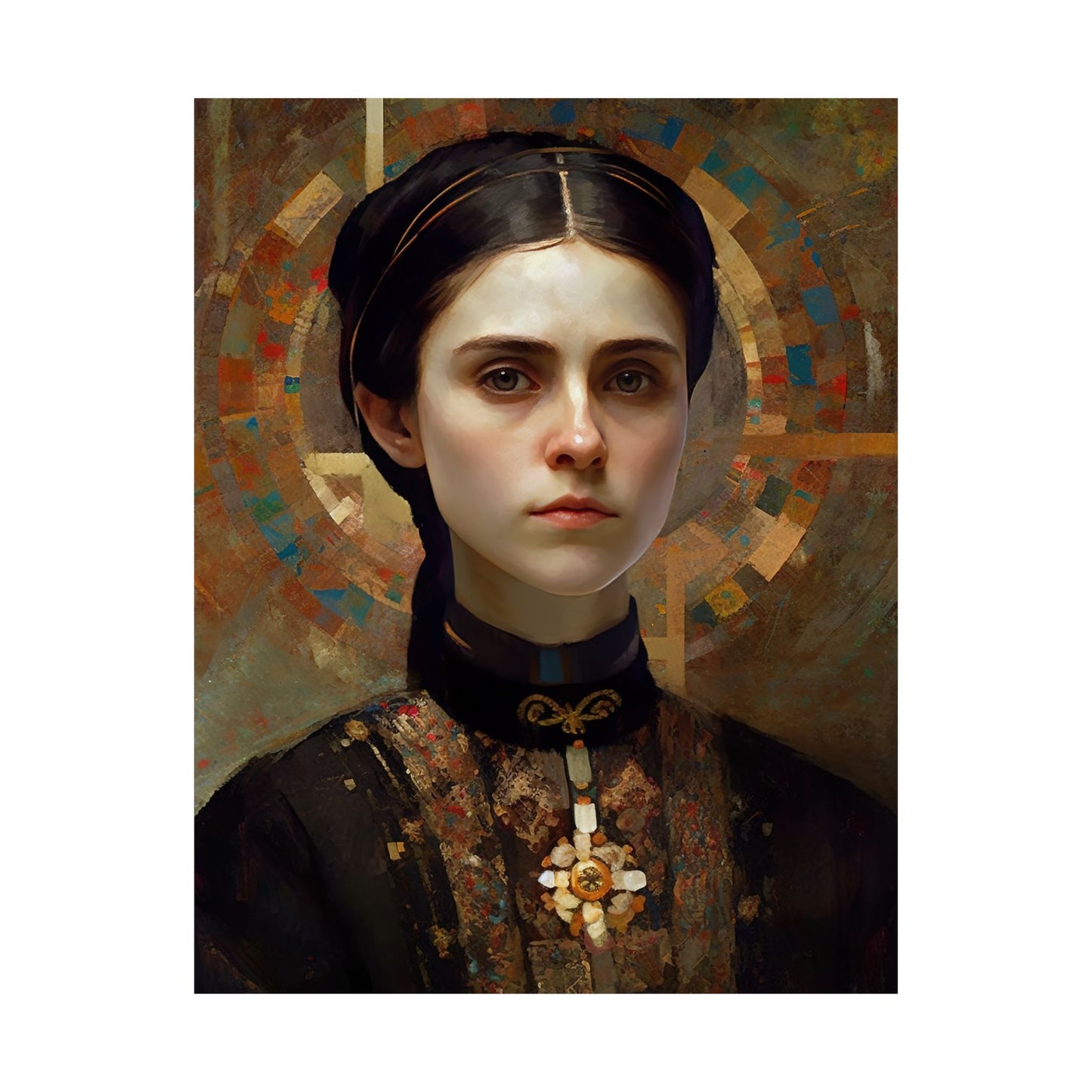 Saint Gemma Galgani Print - Sanctified Souls Print - Multiple Sizes - Premium Matte Vertical Posters