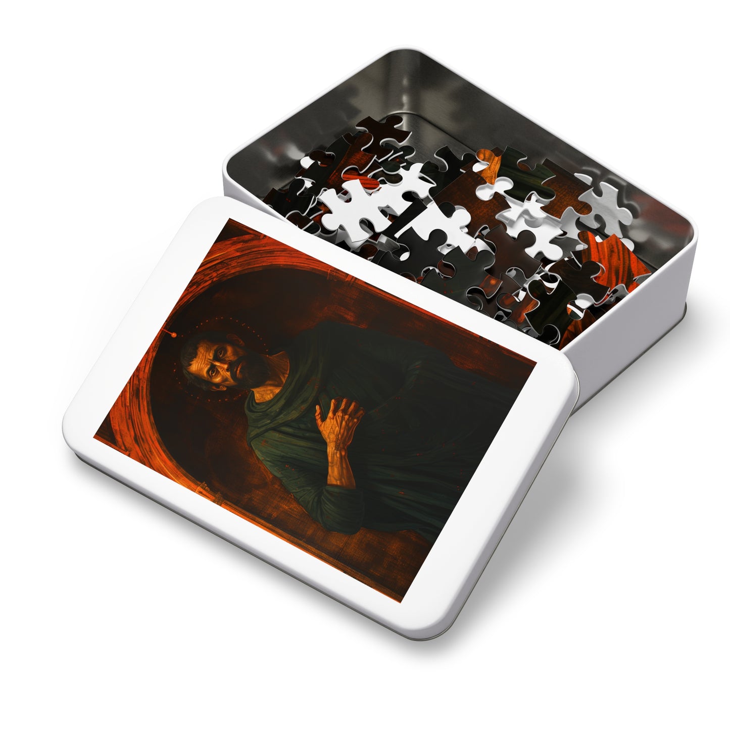 Saint Bartholomew - Puzzle and Keepsake Tin - Religious Jigsaw Puzzle (30, 110, 252, 500,1000-Piece) - Religious Puzzle