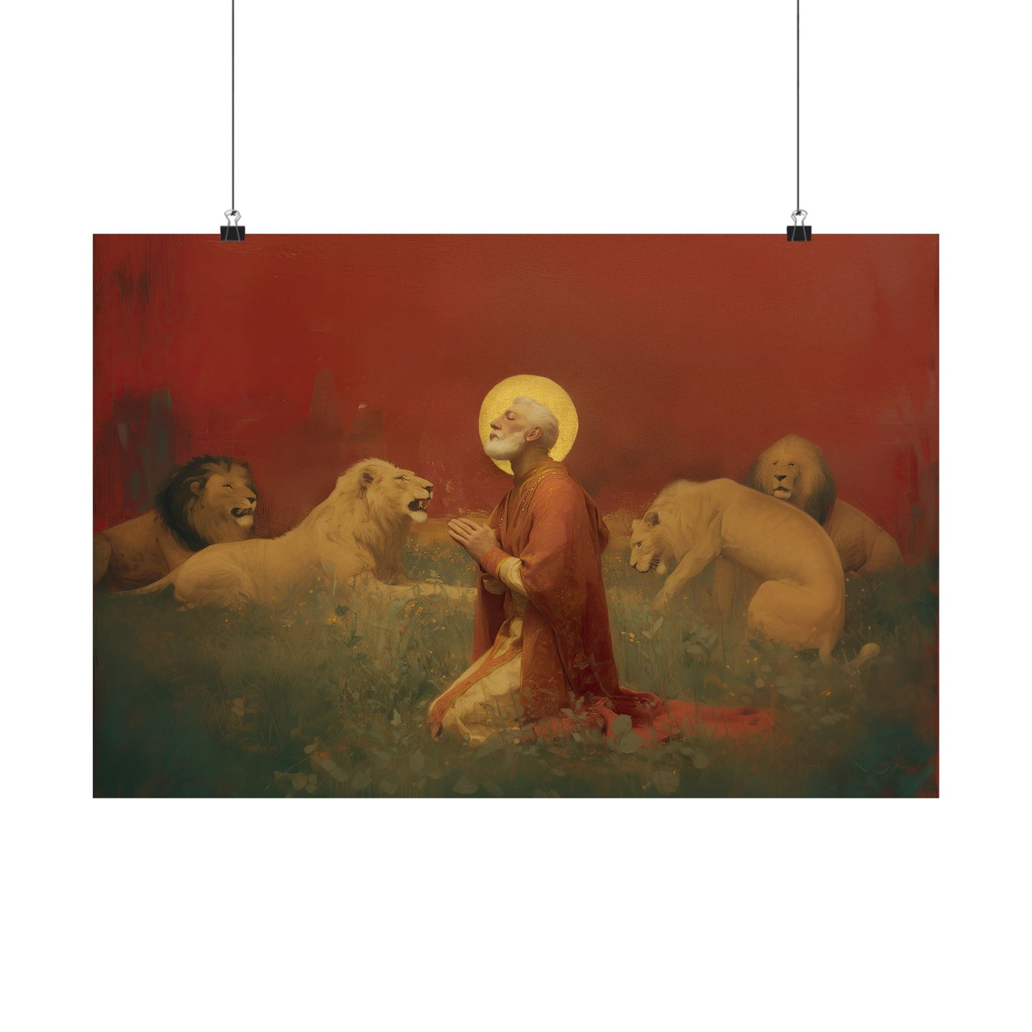 Saint Ignatius of Antioch - Sanctified Souls Print - Multiple Sizes - Premium Posters - Catholic Art - Christian Home Decor Artwork