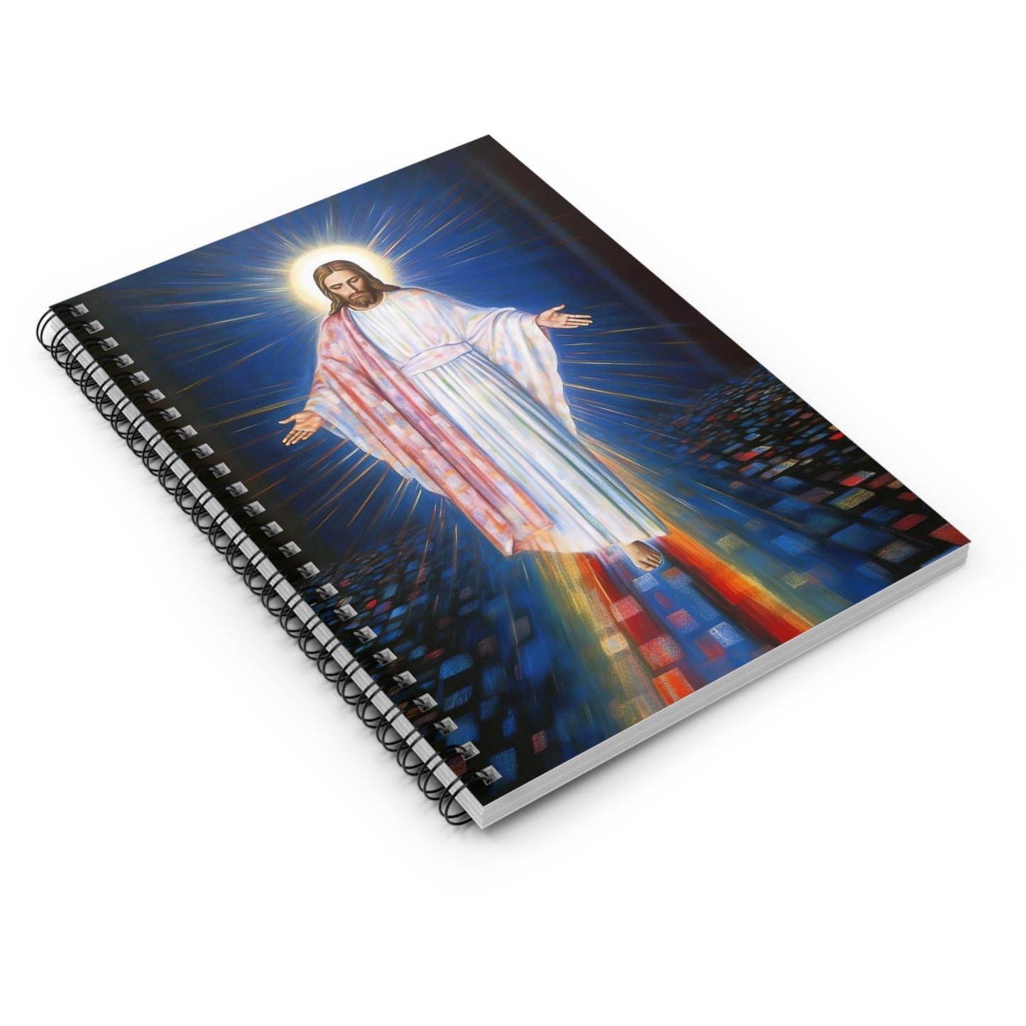 Christ - Our Divine Lord Savior Journal - Sanctified Souls Art - Religious Based Notebook - Spiral Notebook - Ruled Line - Divine Mercy