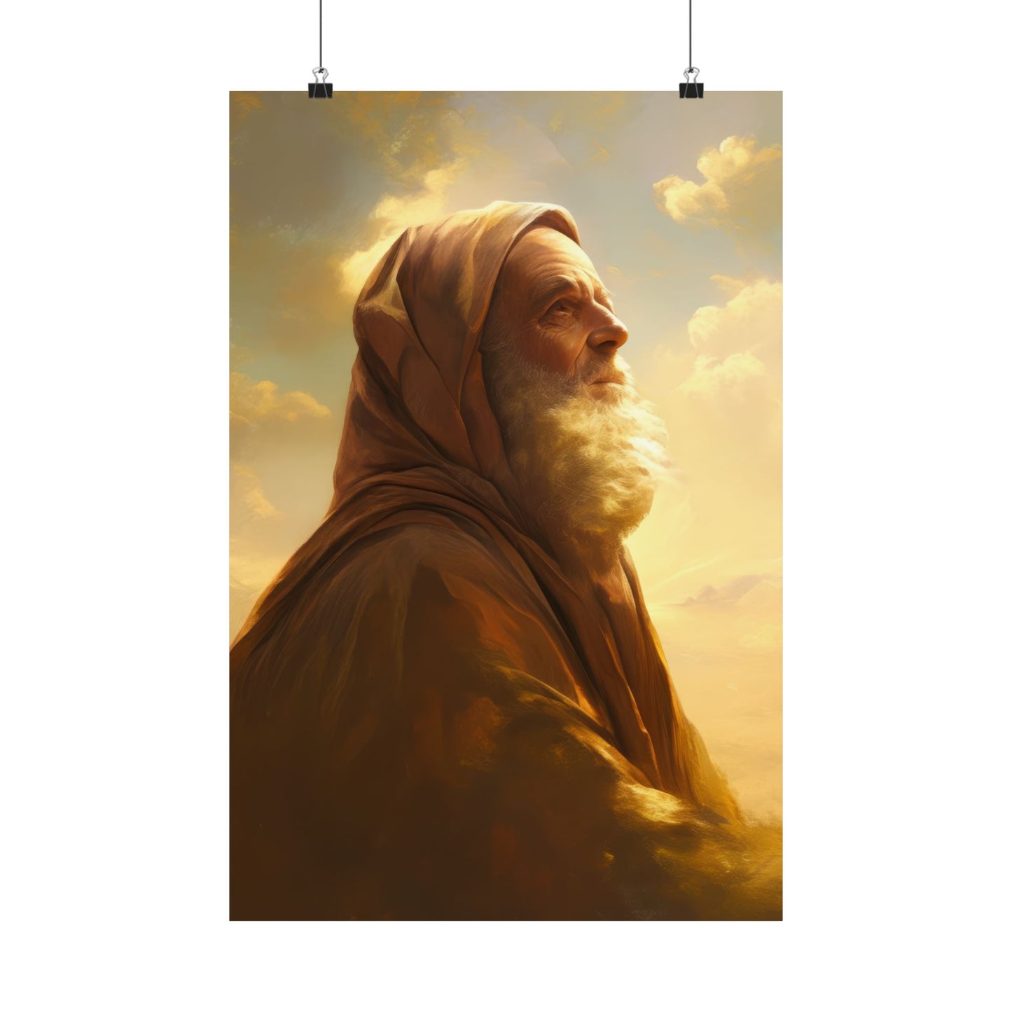 Father Abraham - Sanctified Souls Print - Multiple Sizes - Premium Posters - Catholic Art - Christian Home Decor Artwork