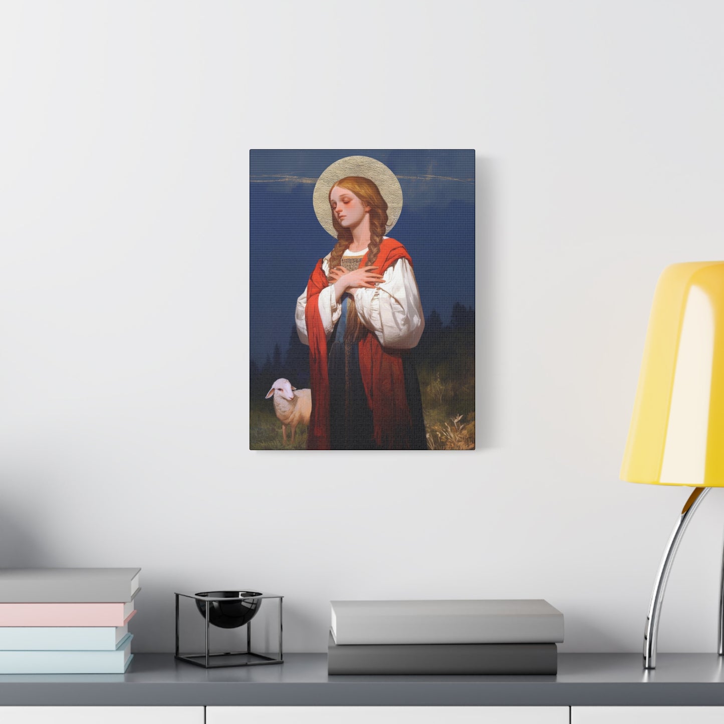 Saint Genevieve - Gallery Wrapped Canvas - Print - Religious Art for your Home - Catholic Art