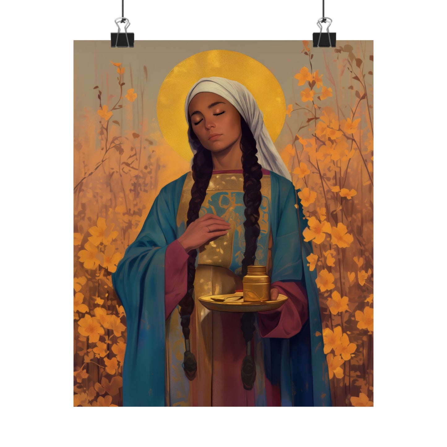 Saint Hermione of Ephesus - Sanctified Souls Print - Multiple Sizes - Premium Matte Vertical Posters