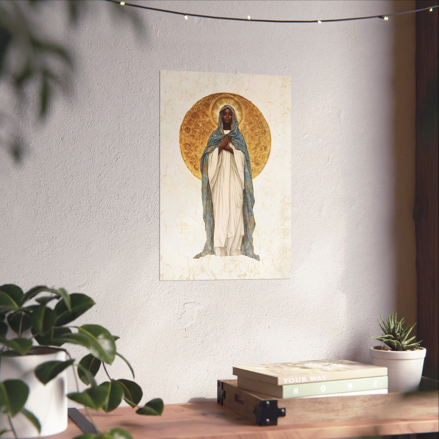 Our Lady of Kibeho- The Vision of Divine Peace - Sanctified Souls Print - Multiple Sizes - Premium Posters - Catholic Art - Christian