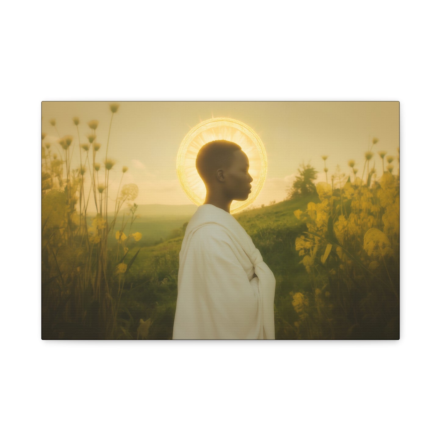 Saint Charles Lwanga -  Museum Wrapped Canvas - Sanctified Souls Print - Religious Art for your Home - Catholic Patron Saint Art