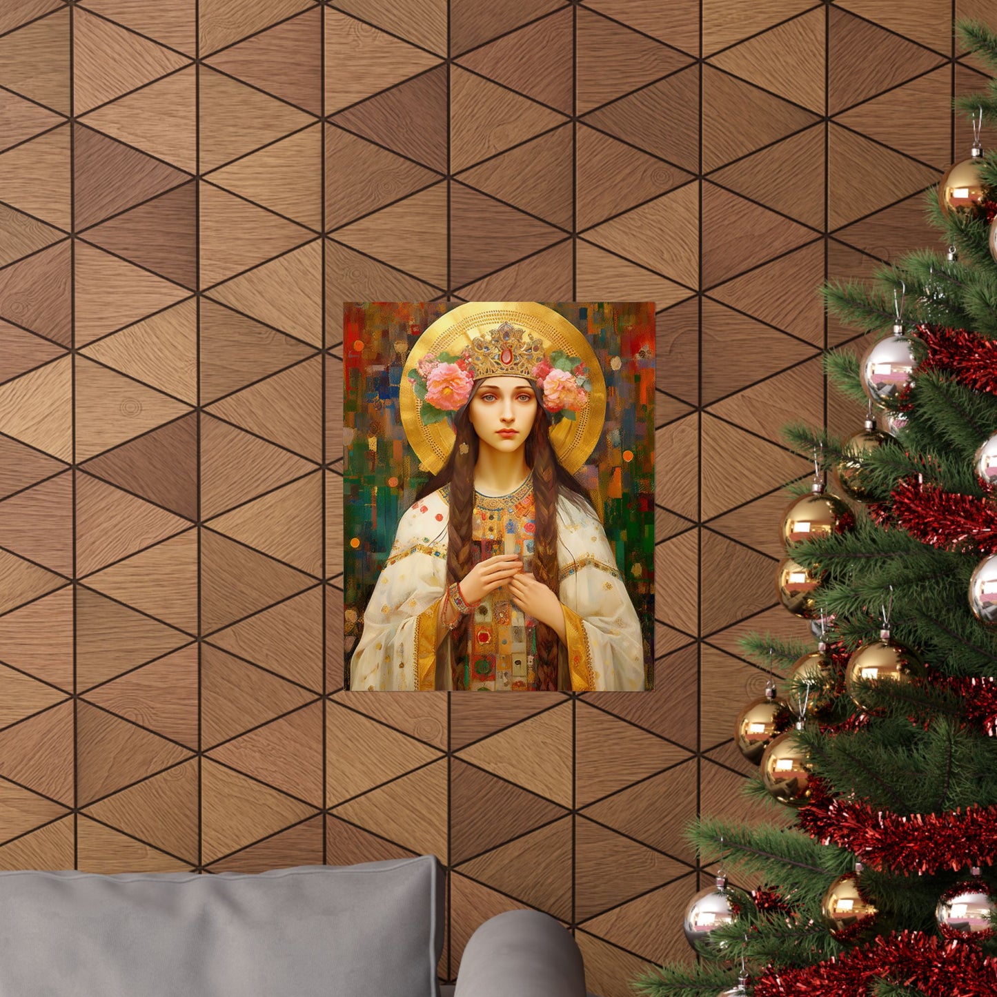 Saint Elizabeth of Hungary - Sanctified Souls Print - Multiple Sizes - Premium Matte Vertical Posters