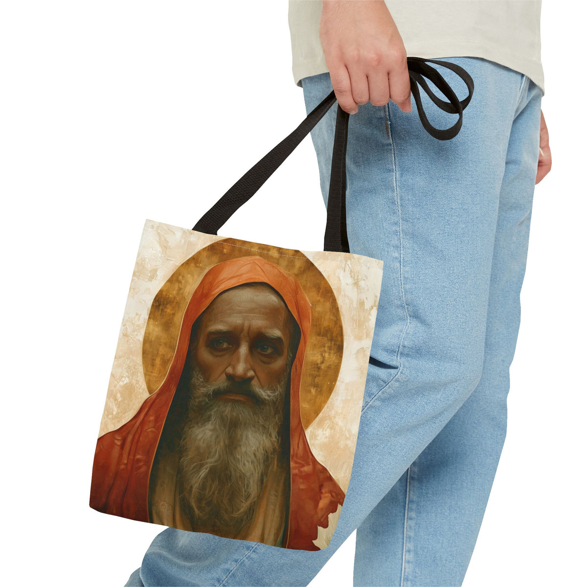 Saint Augustine of Hippo Tote Bag - Large Medium Small Faith Art Bag - Catholic Faith Purse - Religious