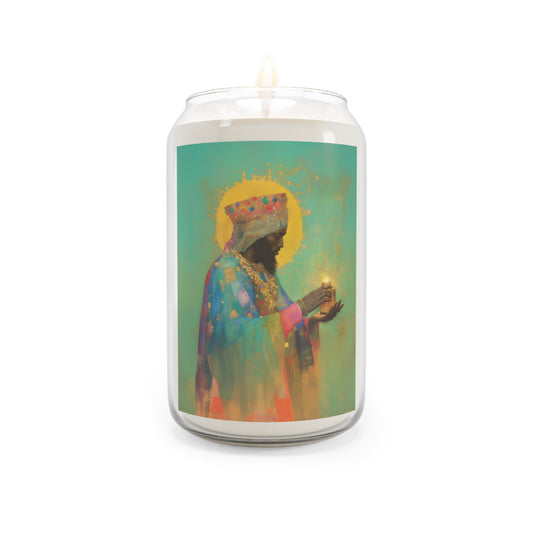 Balthazar and the Gift of Foretold Sorrow - 3 Wise Men - Scented Prayer Candle, 13.75oz - Tall Size - Religious Prayer Candle