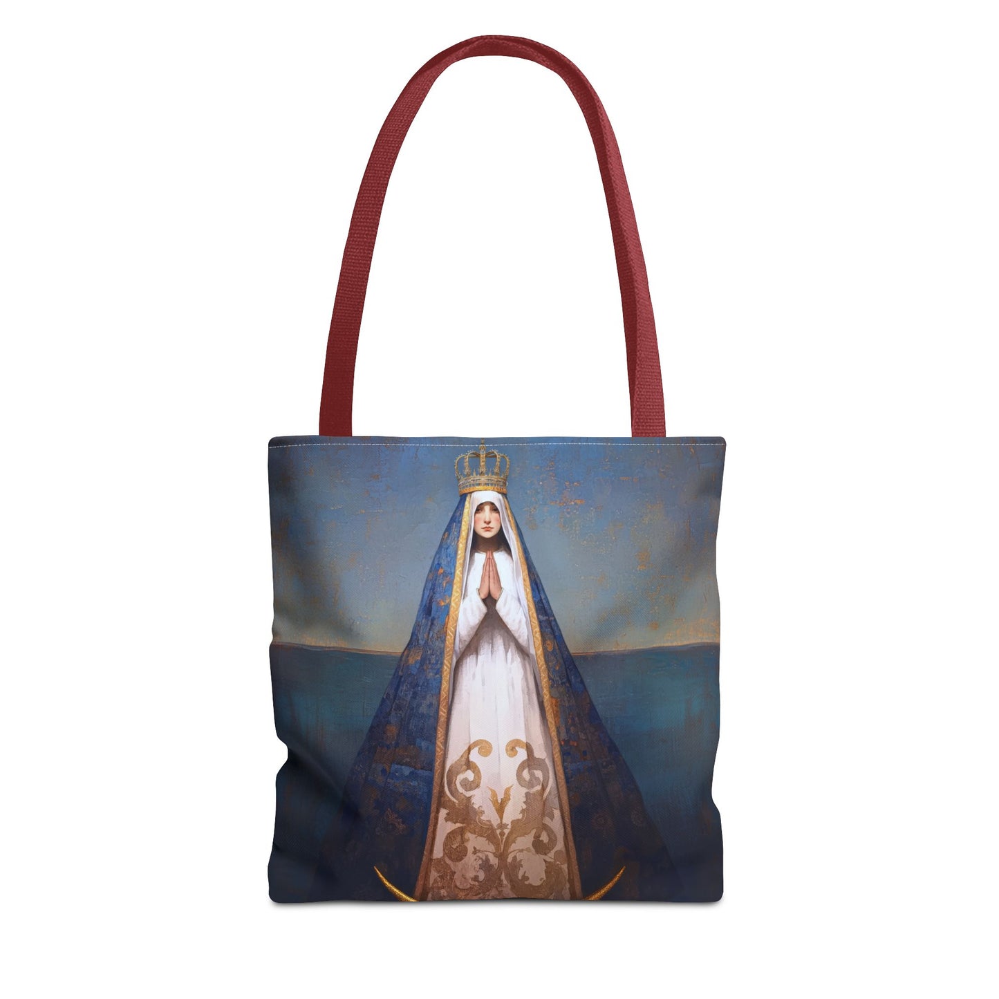 Virgen del Valle - Mother Mary  - Virgin of the Valley - Marian Art - Tote Bag - Large Medium Small Faith Art Bag - Tote Purse