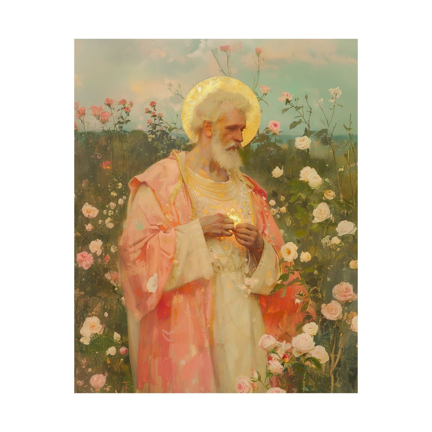 Saint Valentine -  Catholic Art - Multiple Sizes - Premium Posters - Catholic Art - Christian Home - Catholic Saint Art