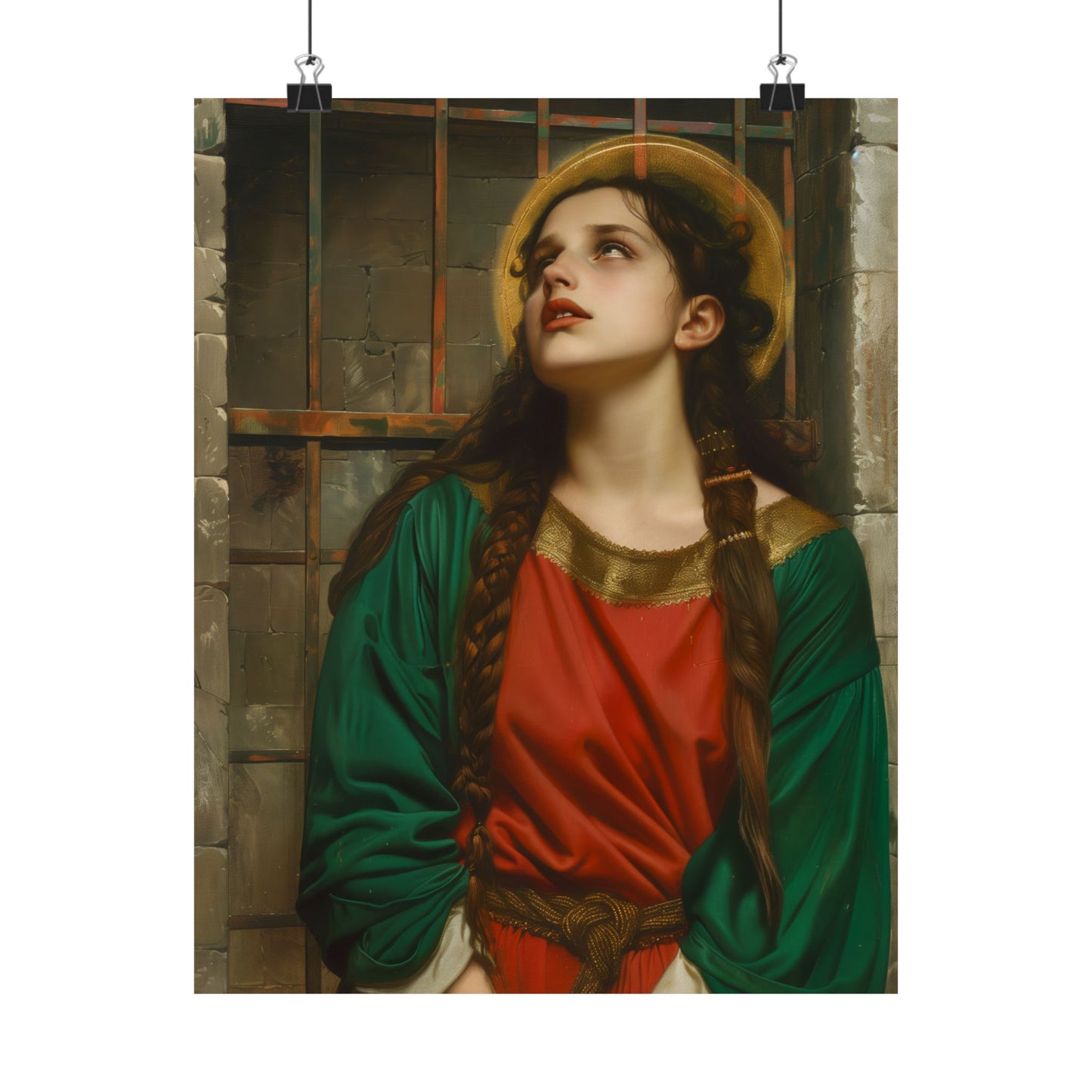 Saint Juliana of Nicomedia - Sanctified Souls Print - Multiple Sizes - Premium Matte Vertical Posters - Catholic Art for the home