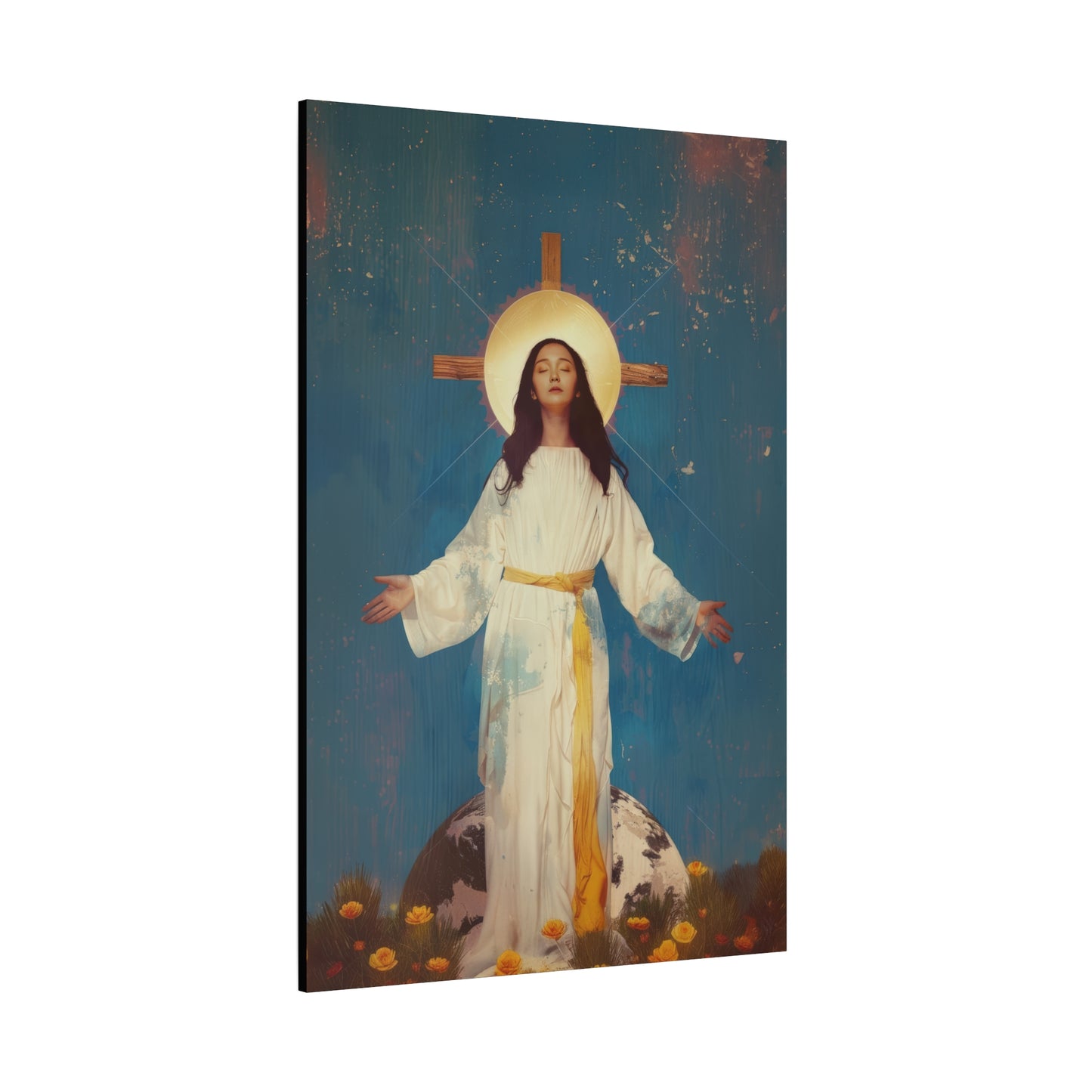 Our Lady of Akita - Mother Mary - Gallery Wrapped Canvas - Print - Religious Art for your Home - Catholic