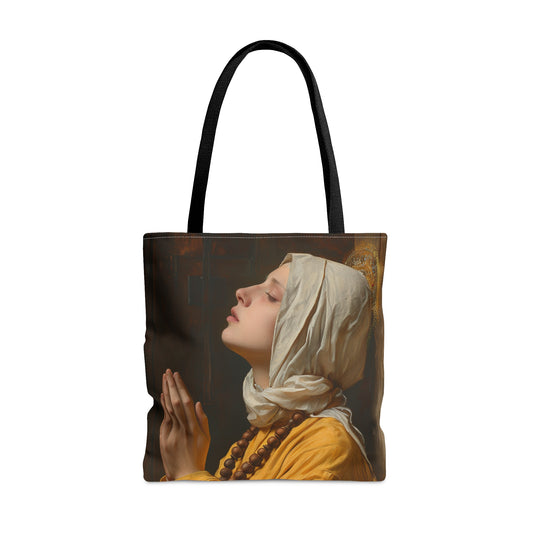 Saint Yvette of Huy - Purse - Three sizes - Large Medium Small Faith Art Bag - Catholic purse - Double Sided - Patron Saint Artwork