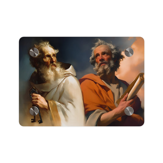 Saint Peter and Saint Paul Acrylic Wall Art Panel - Ready to Hang Acrylic Print - Apostle Art - Catholic Saint Art