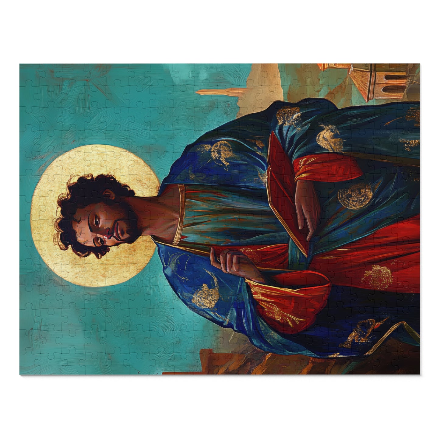 Saint Addal - Puzzle and Keepsake Tin - Religious (30, 110, 252, 500,1000) - Religious Puzzle - Gifts for Catholic Families