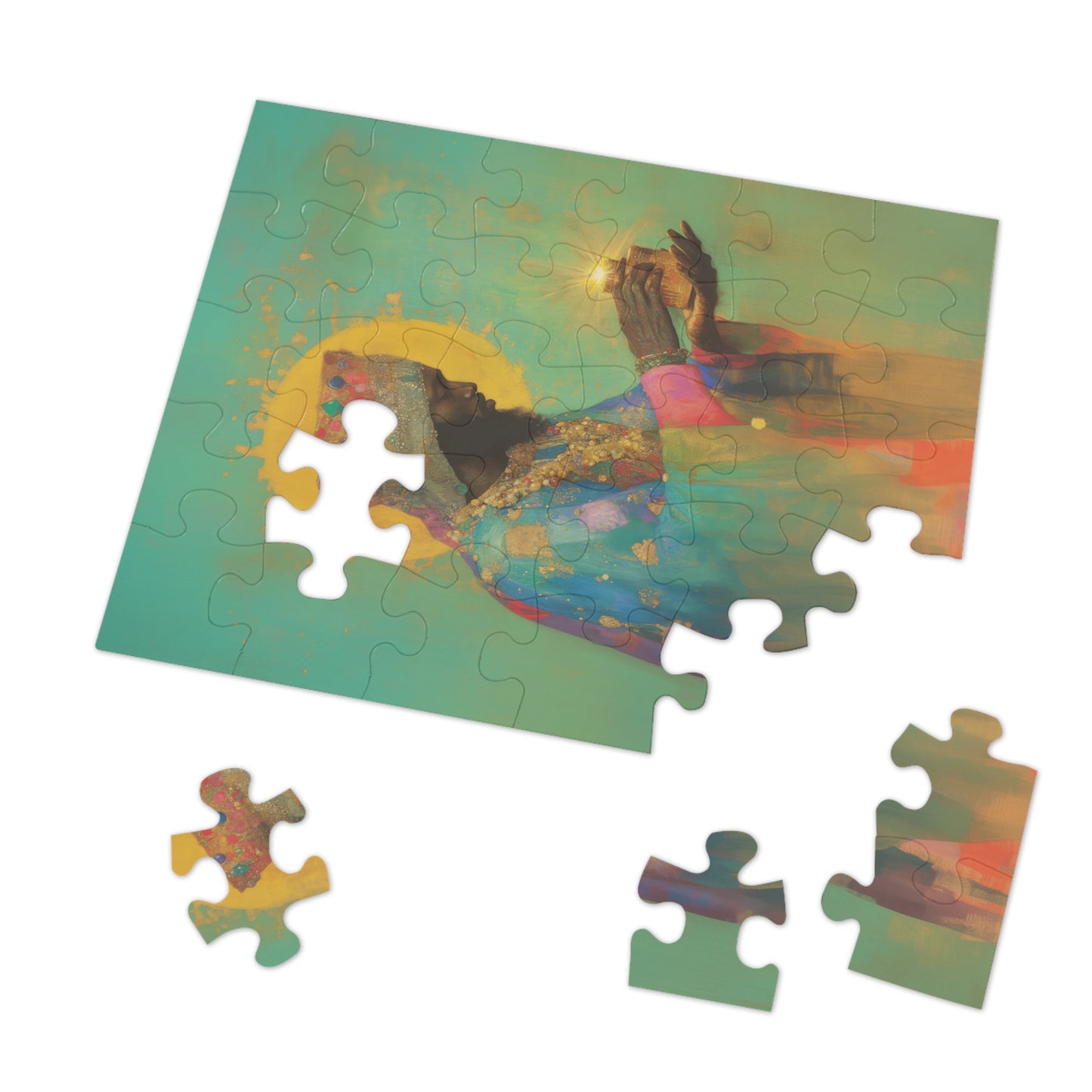 Balthazar and the Gift of Foretold Sorrow - 3 Wise Men - Puzzle and Keepsake Tin - Religious Jigsaw Puzzle (30, 110, 252, 500,1000-Piece)