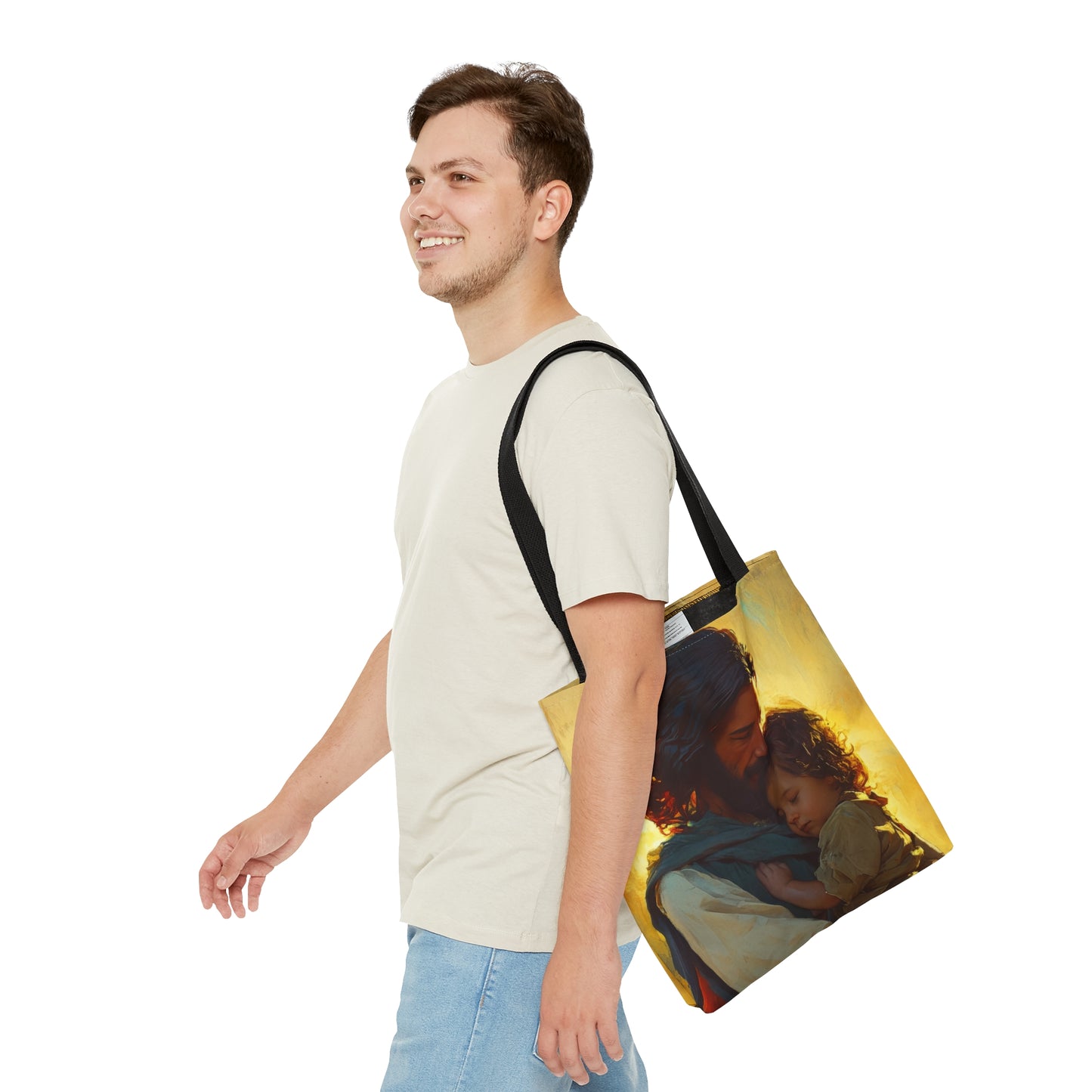 Divine Protector of the Innocent Tote Bag - Large Medium Small Faith Art Bag - Catholic Faith Purse - Religious Carry All