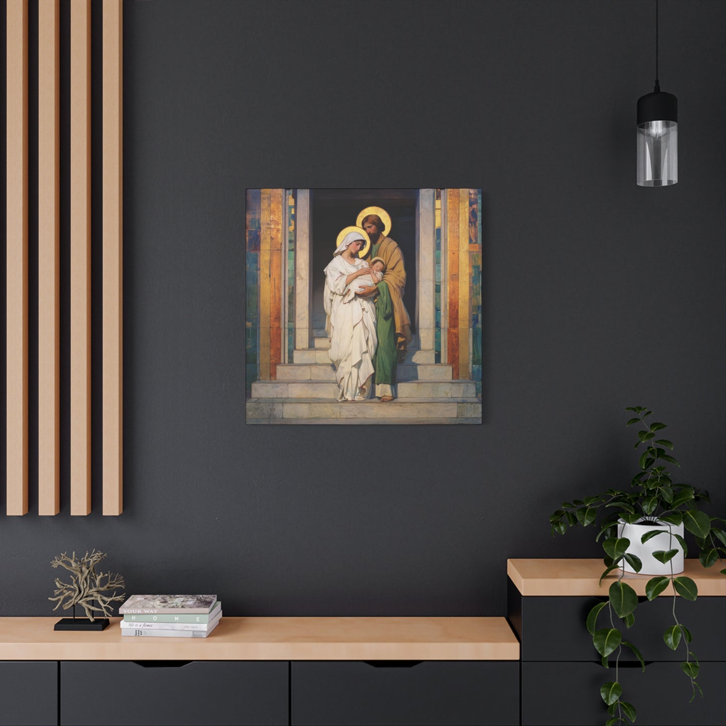 The Feast of the Presentation of the Lord - Holy Family - Gallery Wrapped Canvas - Print - Religious Art for your Home - Catholic art print - prayer room art