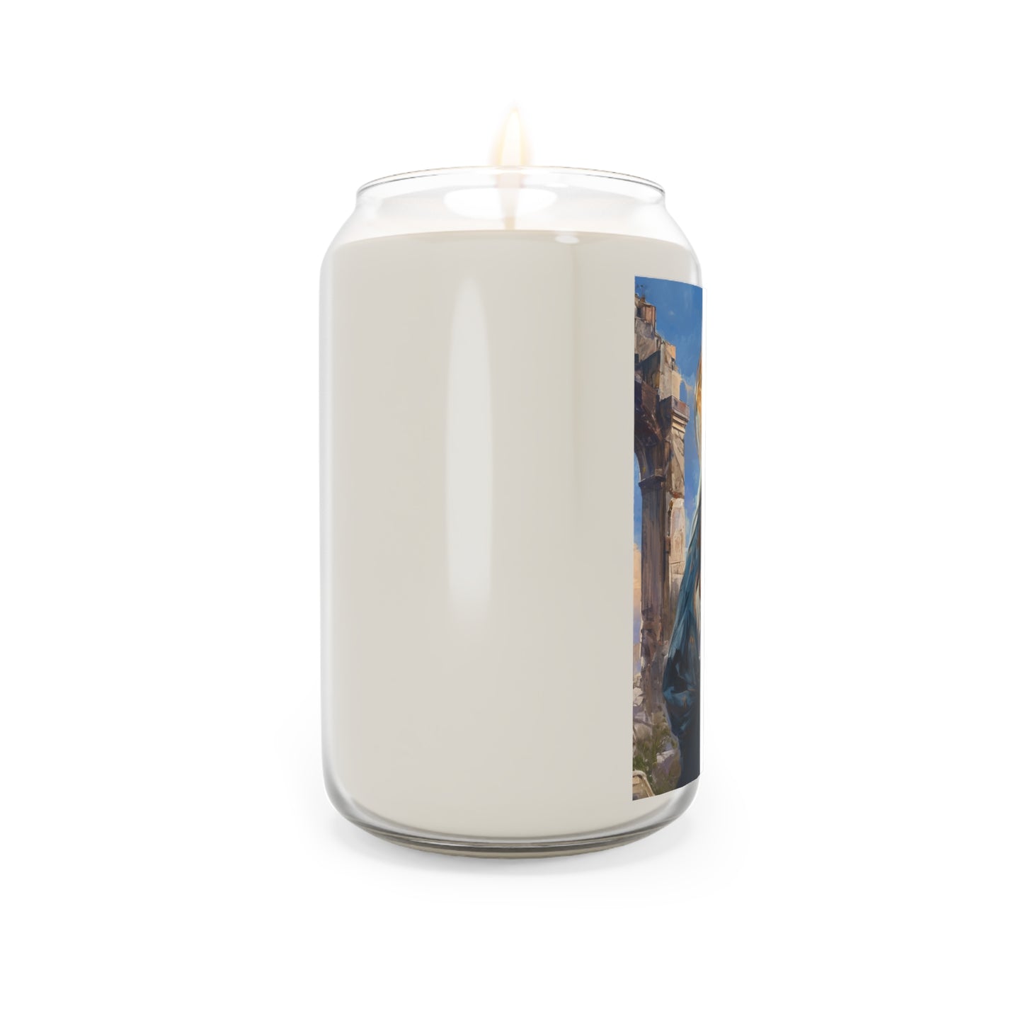 Saint Euphrasia of Constantinople Portrait Candle  - Scented Prayer Candle, 13.75oz - Tall Size - Religious Prayer Candle - Catholic Art