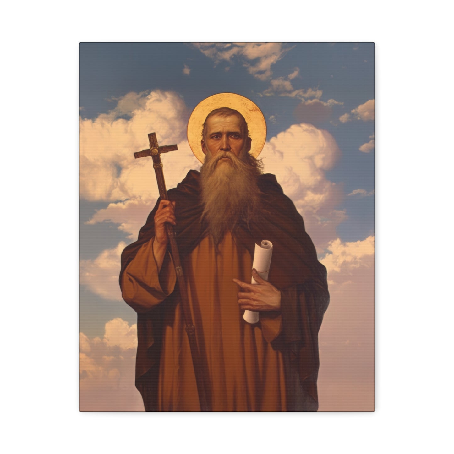 Saint Joannicus the Great / Loannikios of Mount Olympus - Gallery Wrapped Canvas - Print - Religious Art for your Home - Catholic Art Print