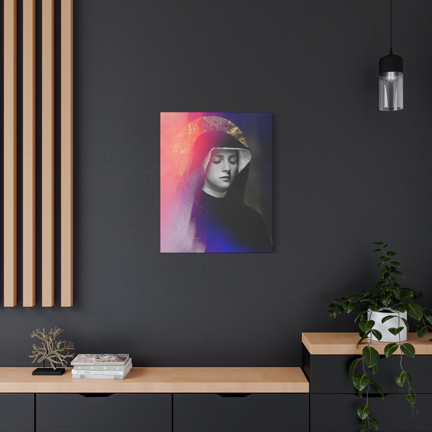 Saint Faustina Kowalska - Museum Wrapped Canvas - Sanctified Souls Print - Religious Art for your Home