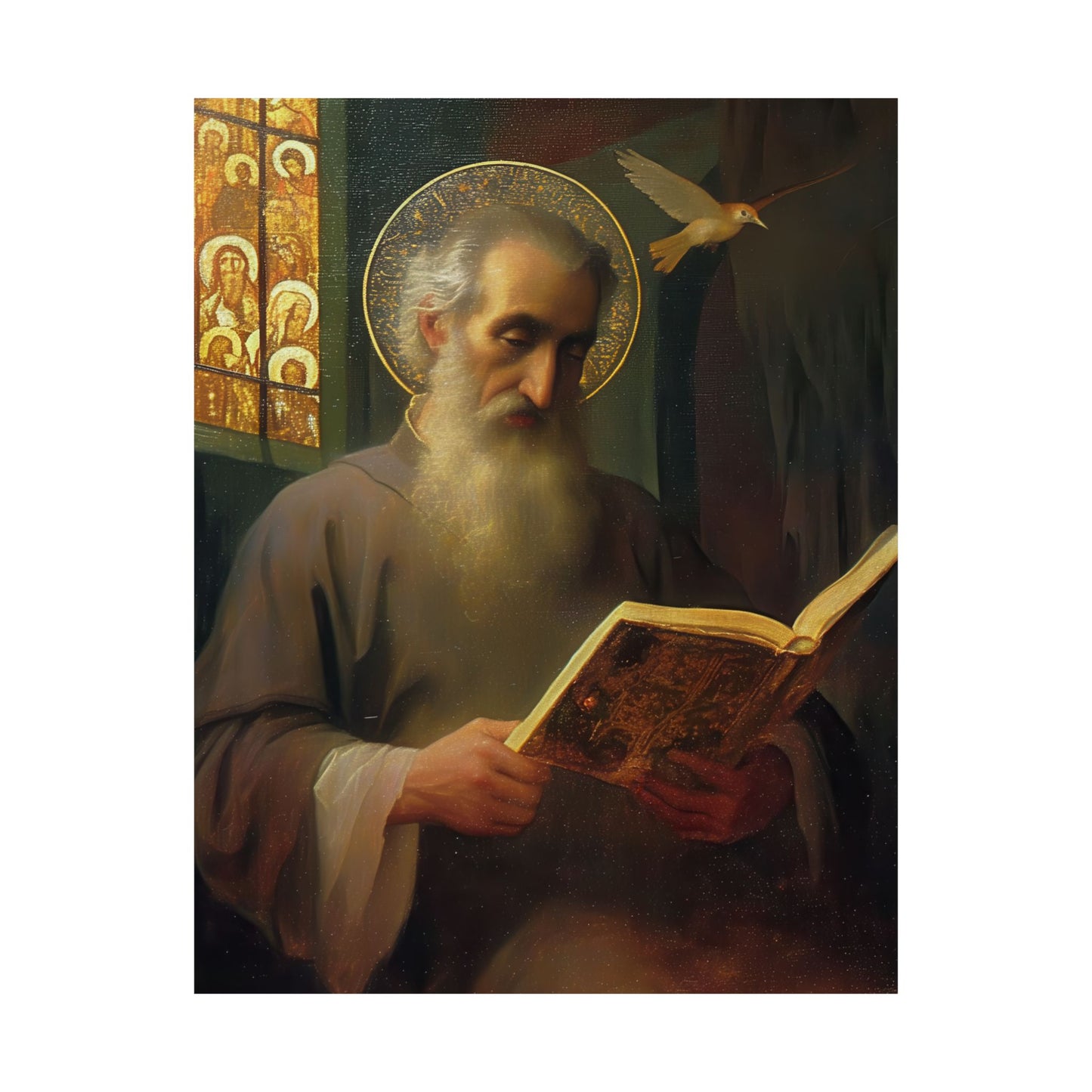 Saint Issac of Armenia - Sanctified Souls Print - Multiple Sizes - Premium Posters - Catholic Art - Christian Home Decor Artwork