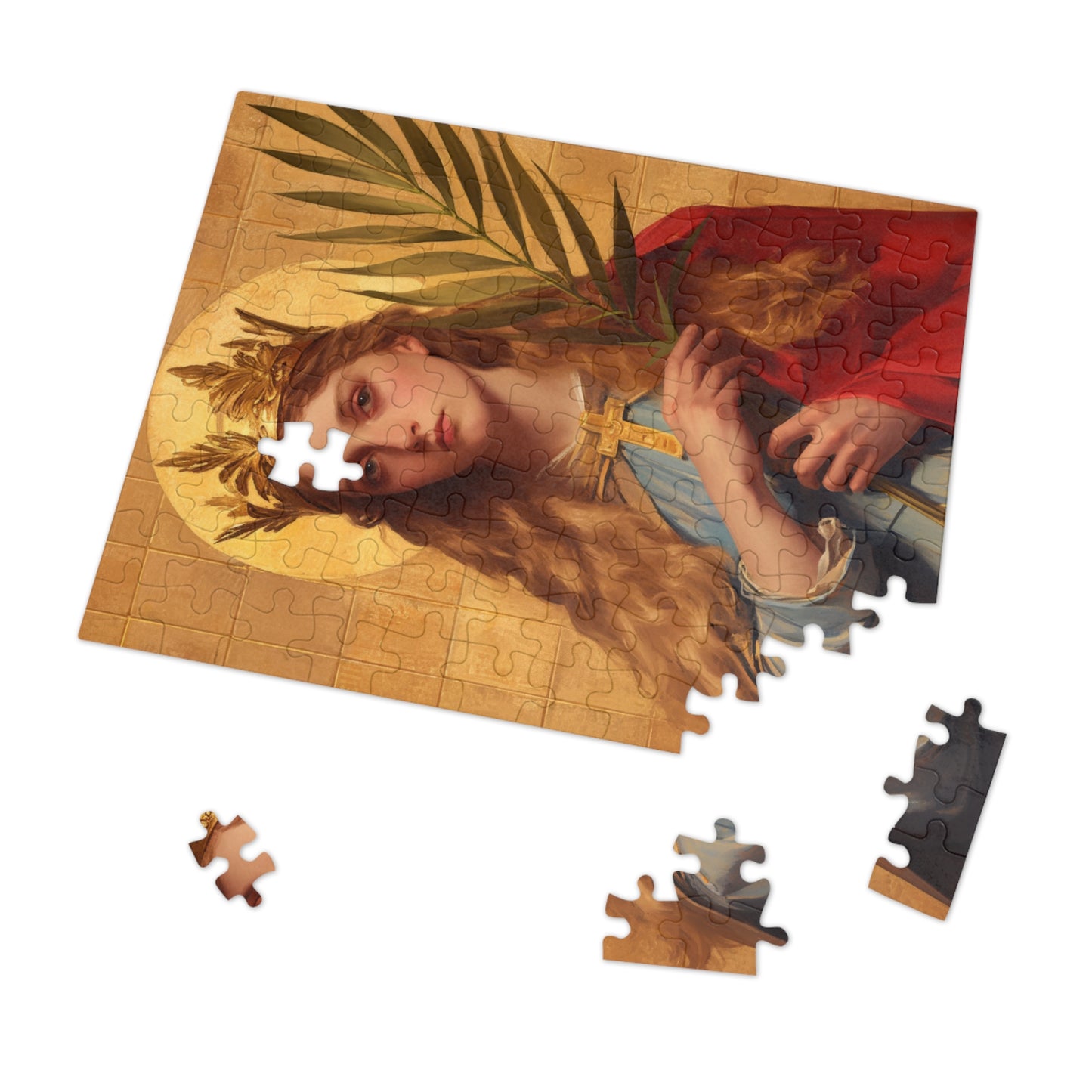 Saint Agrippina - Puzzle & Keepsake Tin - Religious Jigsaw Puzzle (30, 110, 252, 500,1000-Piece)