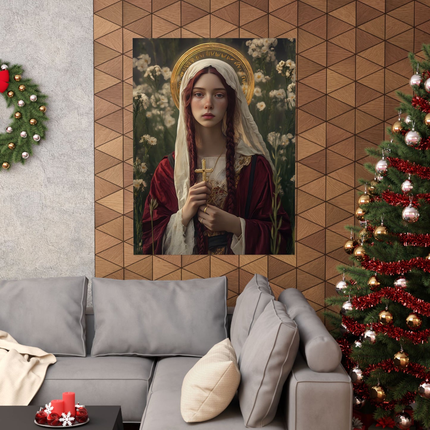 Saint Hilaria - Sanctified Souls Print - Multiple Sizes - Premium Matte Vertical Posters
