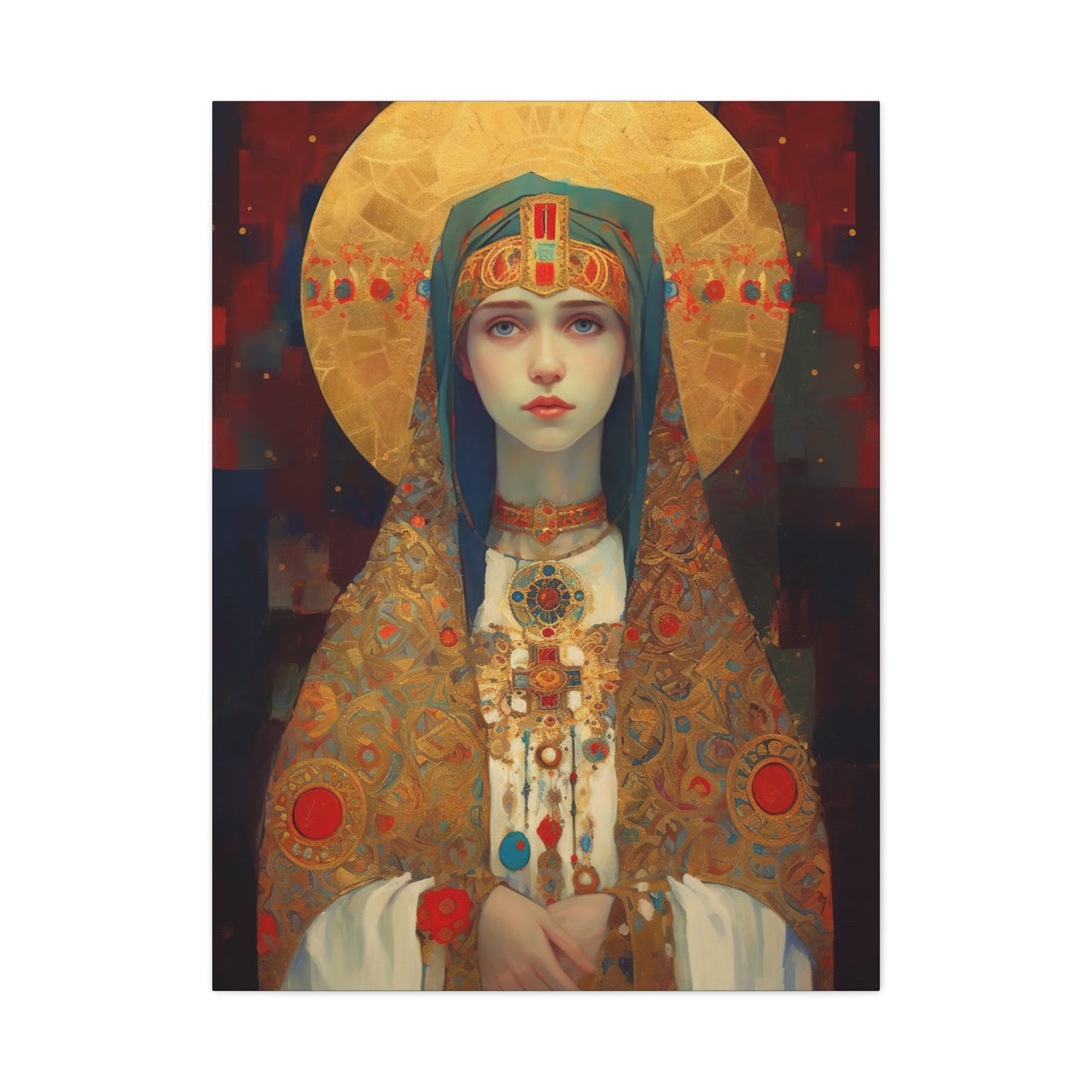 Saint Anastasia of Sirmium - Museum Wrapped Canvas - Sanctified Souls Print - Religious Art for your Home