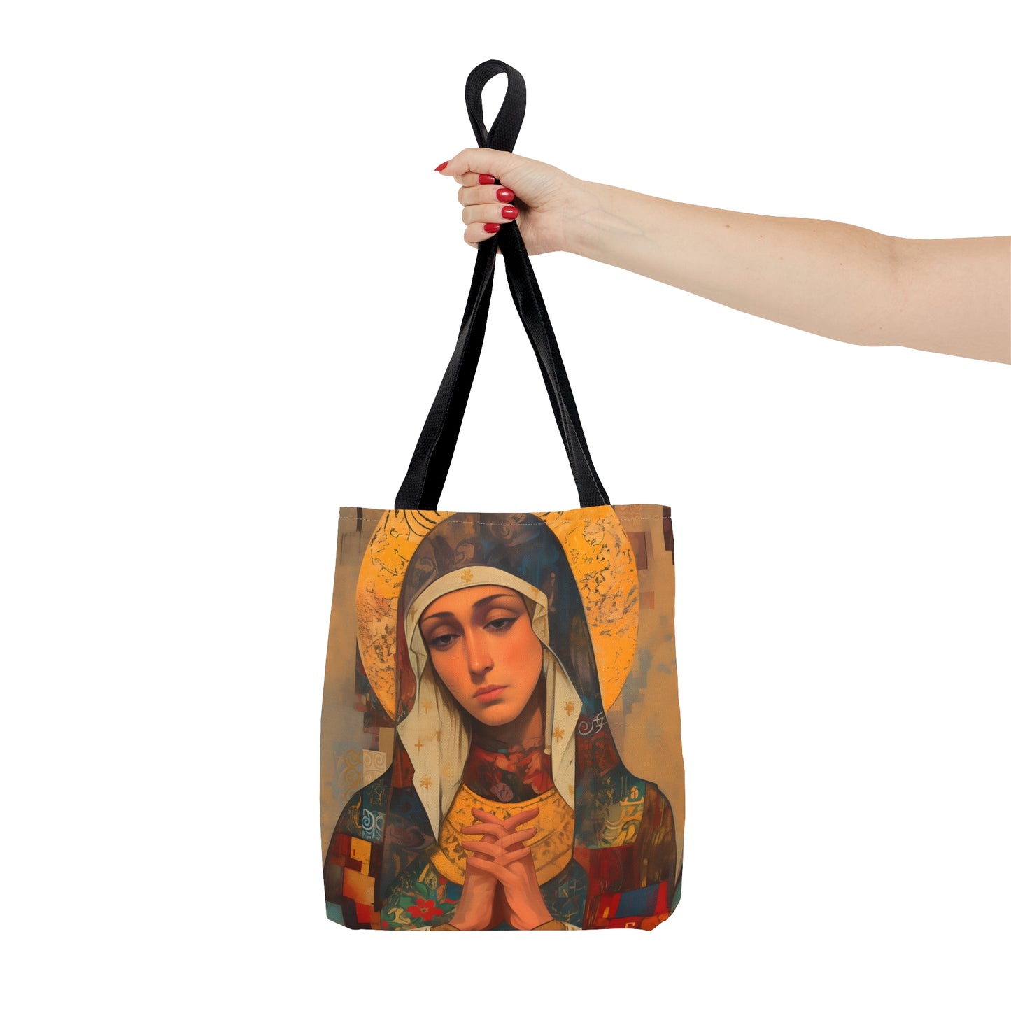 Virgin Mary - Holy Mother of Grace Tote Bag - Large Medium Small Faith Art Bag - Catholic Faith Purse - Religious Carry All