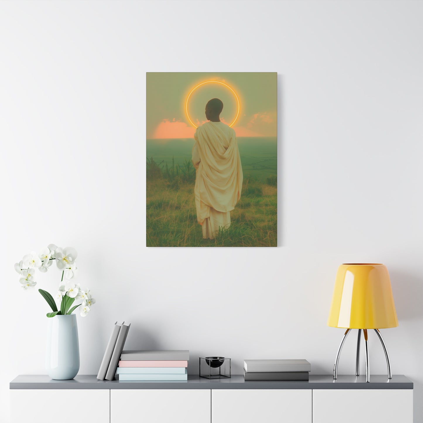 Saint Charles Lwanga -  Museum Wrapped Canvas - Sanctified Souls Print - Religious Art for your Home - Catholic Patron Saint Art