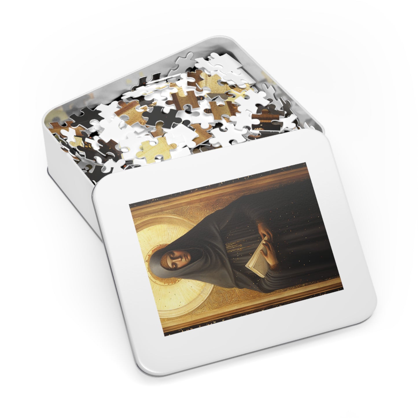 Saint Monica of Hippo - Puzzle and Keepsake Tin - Religious Jigsaw Puzzle (30, 110, 252, 500,1000-Piece) - Religious Puzzle