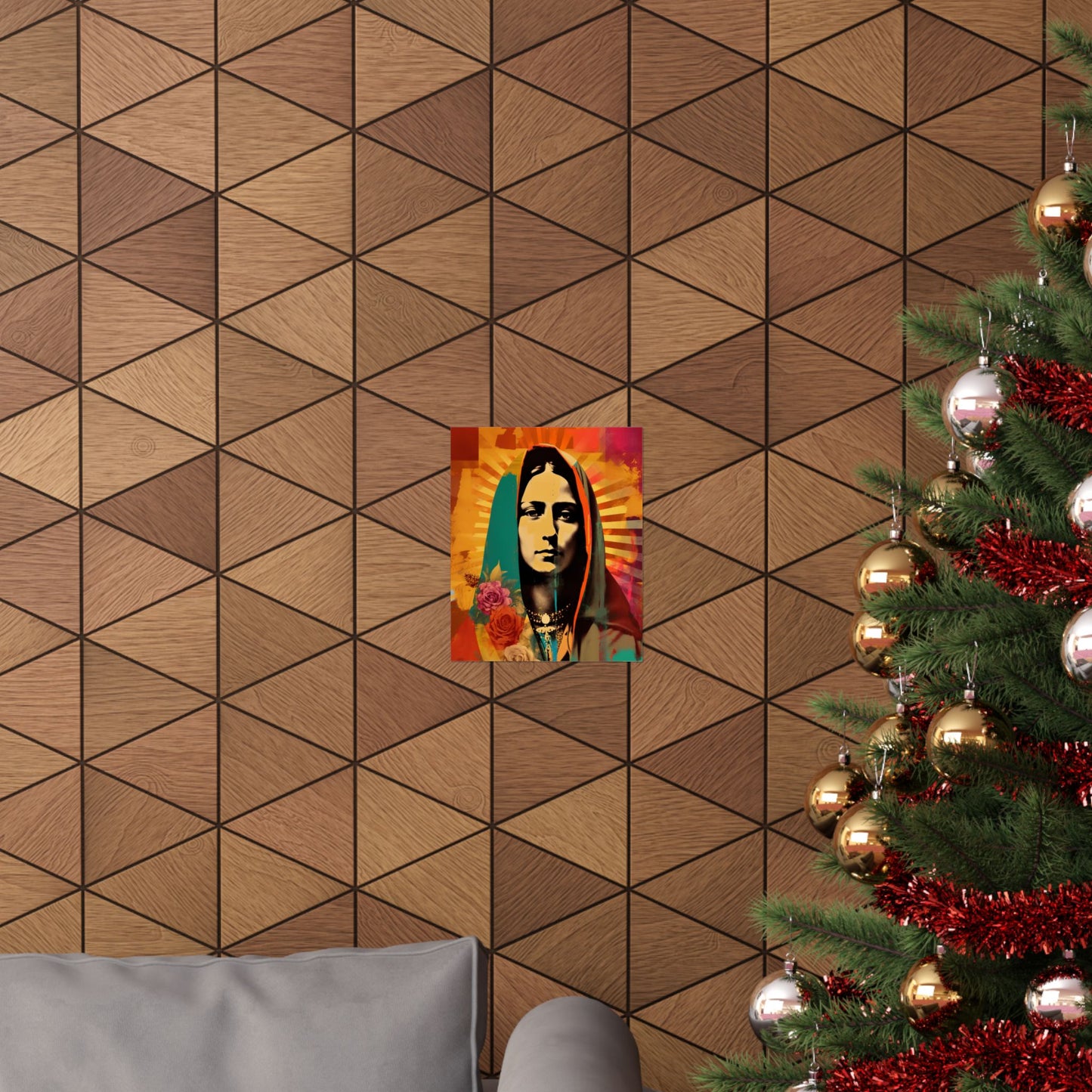 Radiant Guadalupe  - Sanctified Souls Print - Multiple Sizes - Premium Matte Vertical Posters - Our lady