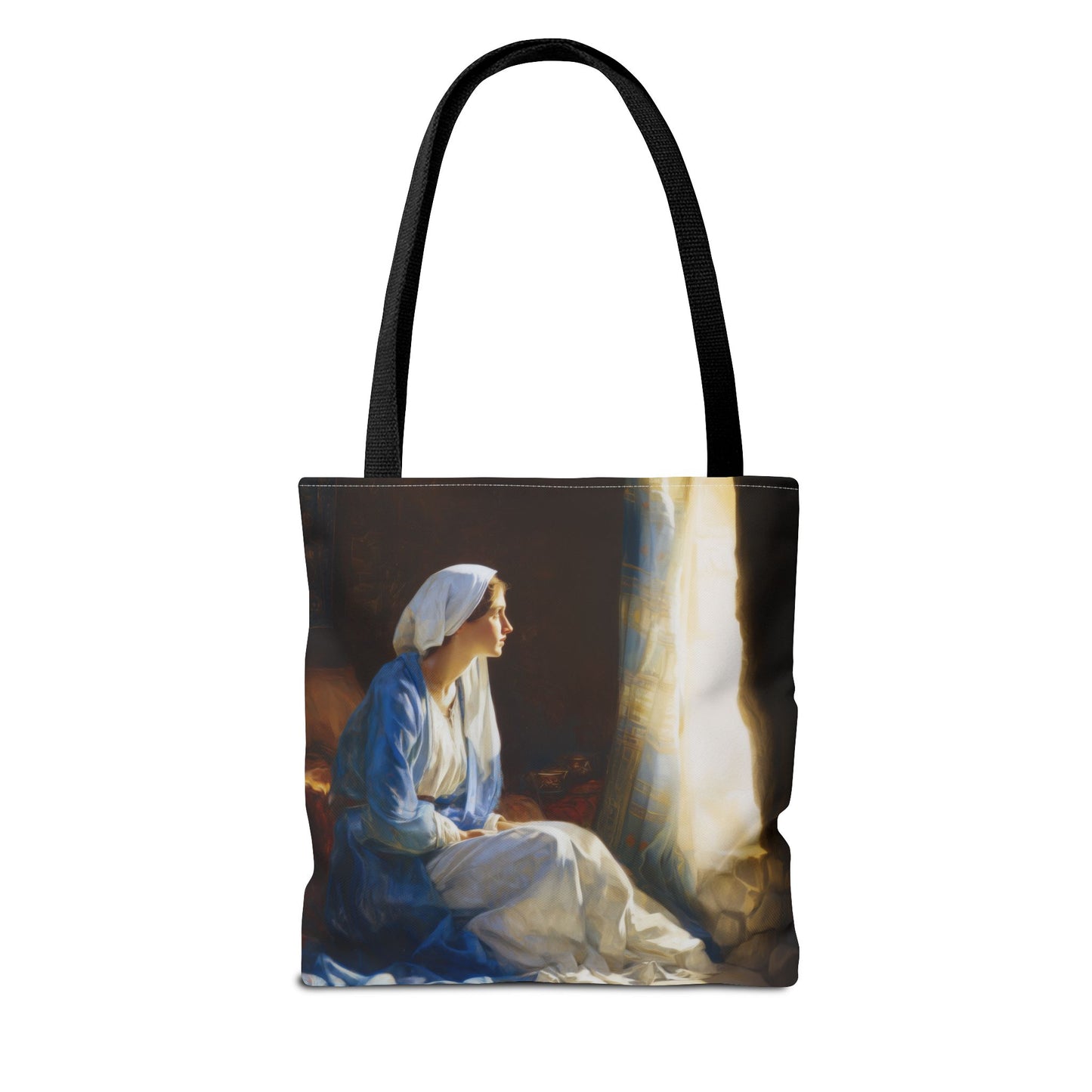 Mary's Yes - Quiet Fiat - Mother Mary - Marian Art - Tote Bag - Large Medium Small Faith Art Bag - Tote Purse