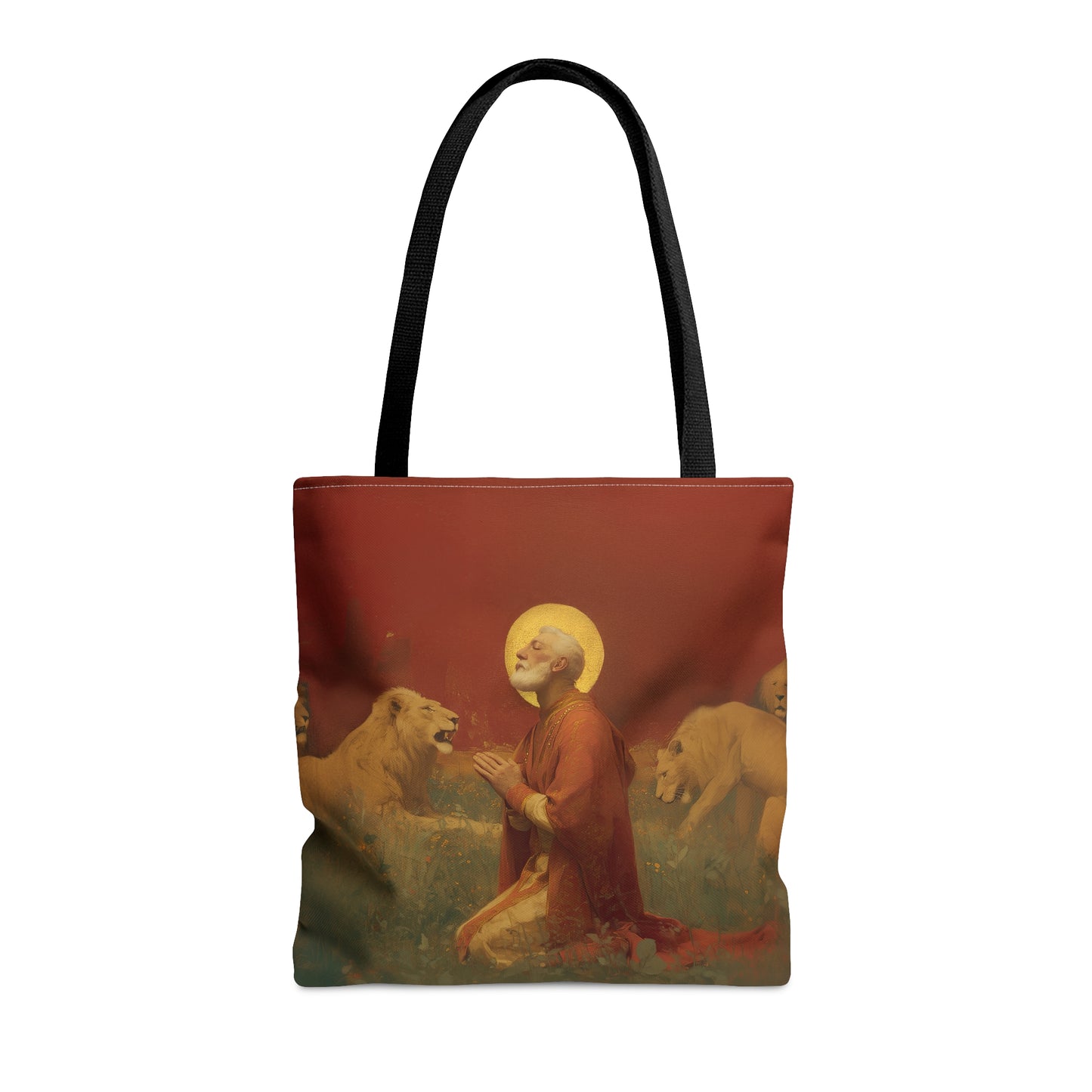 Saint Ignatius of Antioch - Tote Bag - Large Medium Small Faith Art Bag - Bible Study Faith Purse - Double Sided