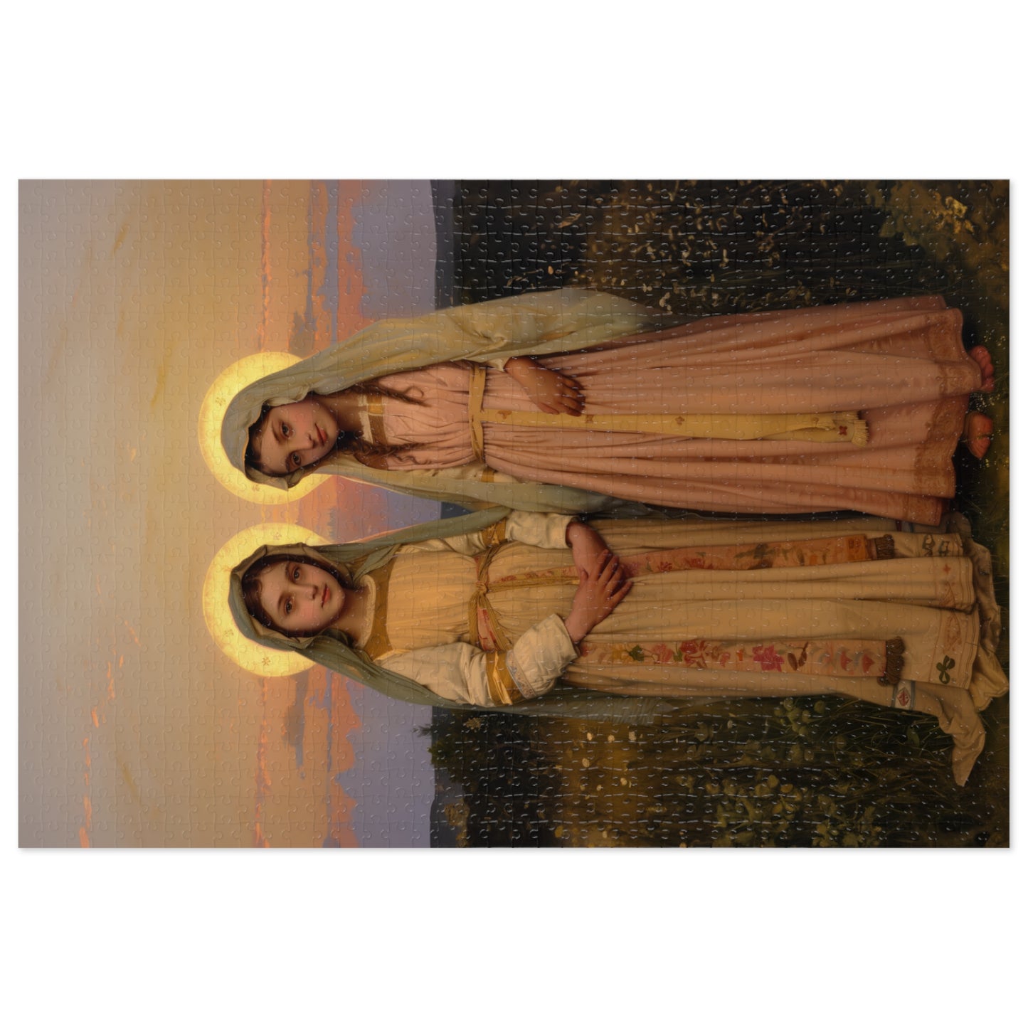 Saints Nunilo and Alodia - Puzzle and Keepsake Tin - Religious (30, 110, 252, 500,1000) - Religious Puzzle - Gifts for Catholic Families