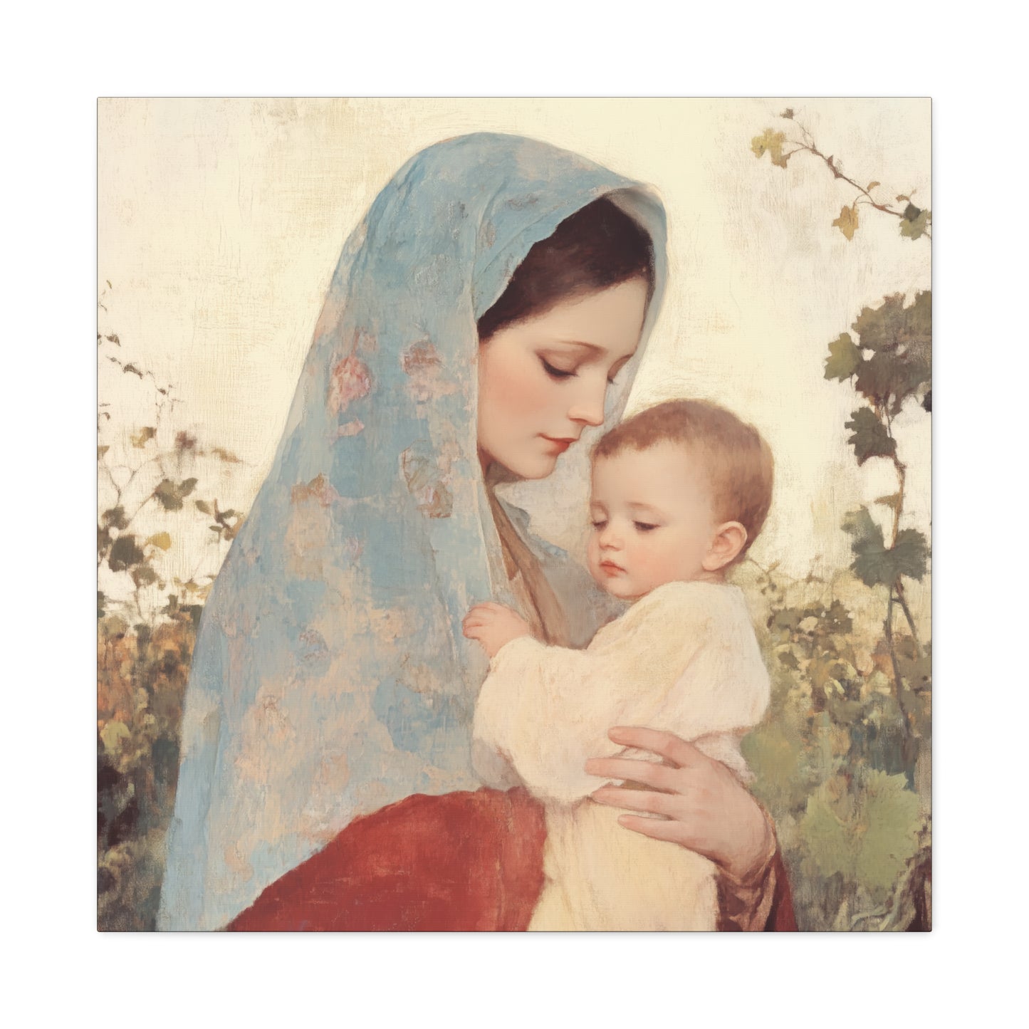 Our Lady of the Grapes / Out Lady of the Harvest - Gallery Wrapped Canvas - Print - Religious Art for your Home - Catholic Art