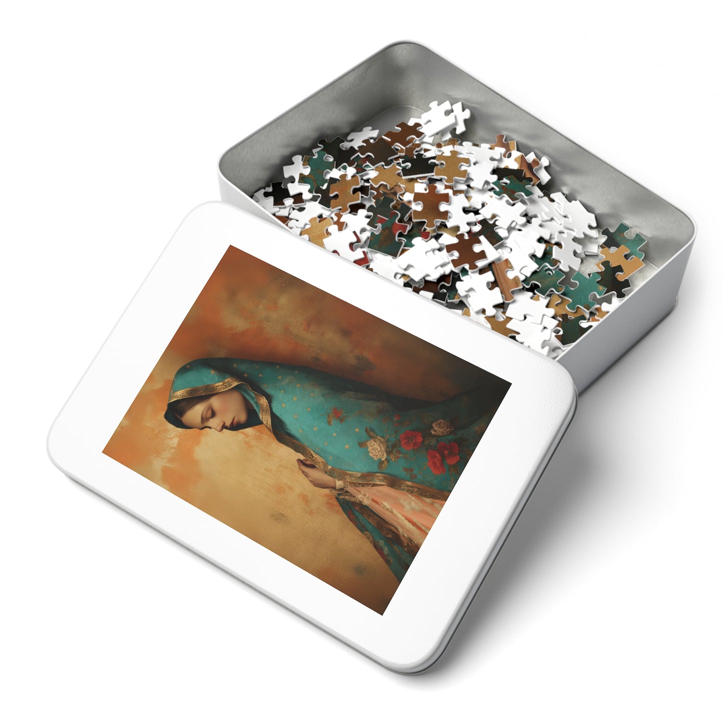 Our Lady of Guadalupe - Puzzle & Keepsake Tin - Religious Jigsaw Puzzle (30, 110, 252, 500,1000-Piece)
