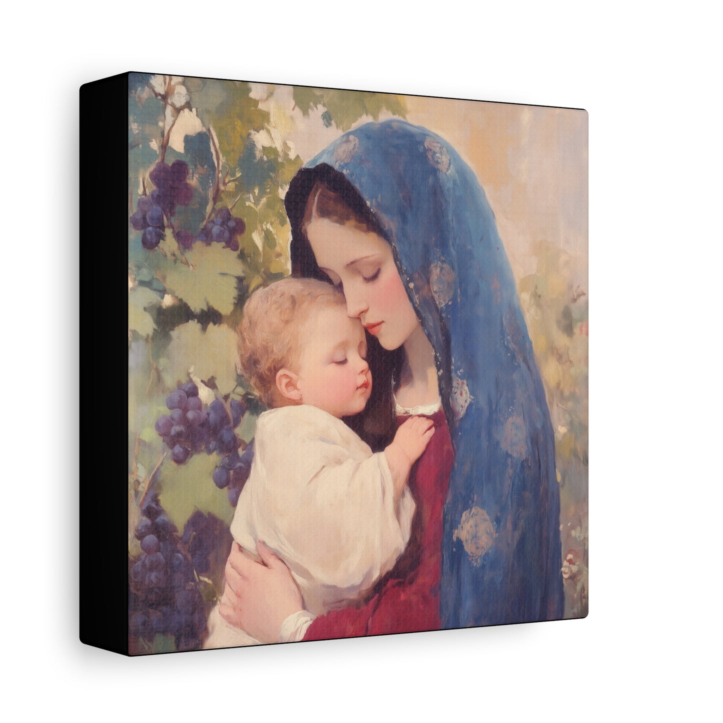 Our Lady of the Grapes / Out Lady of the Harvest - Gallery Wrapped Canvas - Print - Religious Art for your Home - Catholic Art