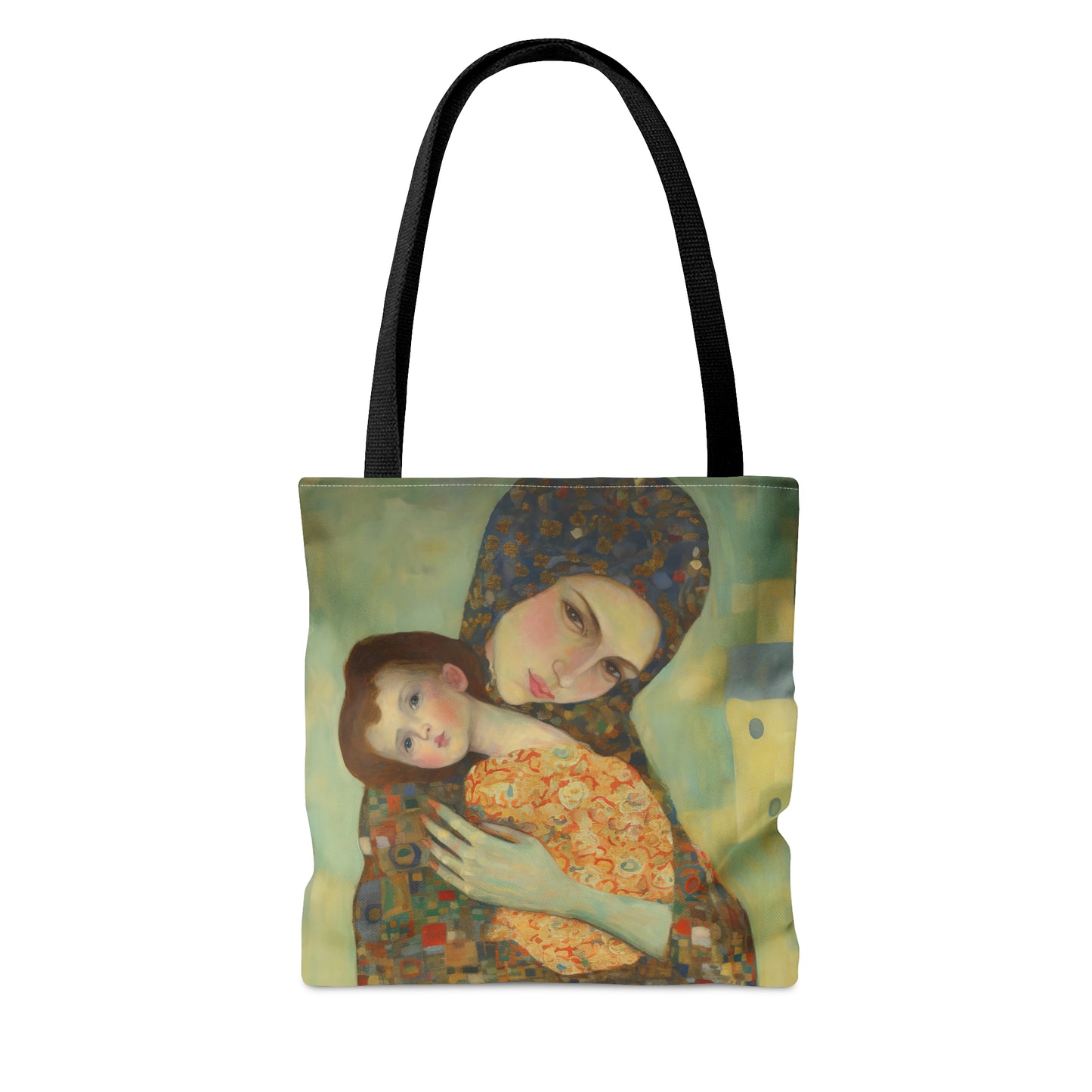 Cherished Blessing - Mary with Her Son Tote Bag - Large Medium Small Faith Art Bag - Re usable Tote Purse - Double Sided - Catholic Art Bag