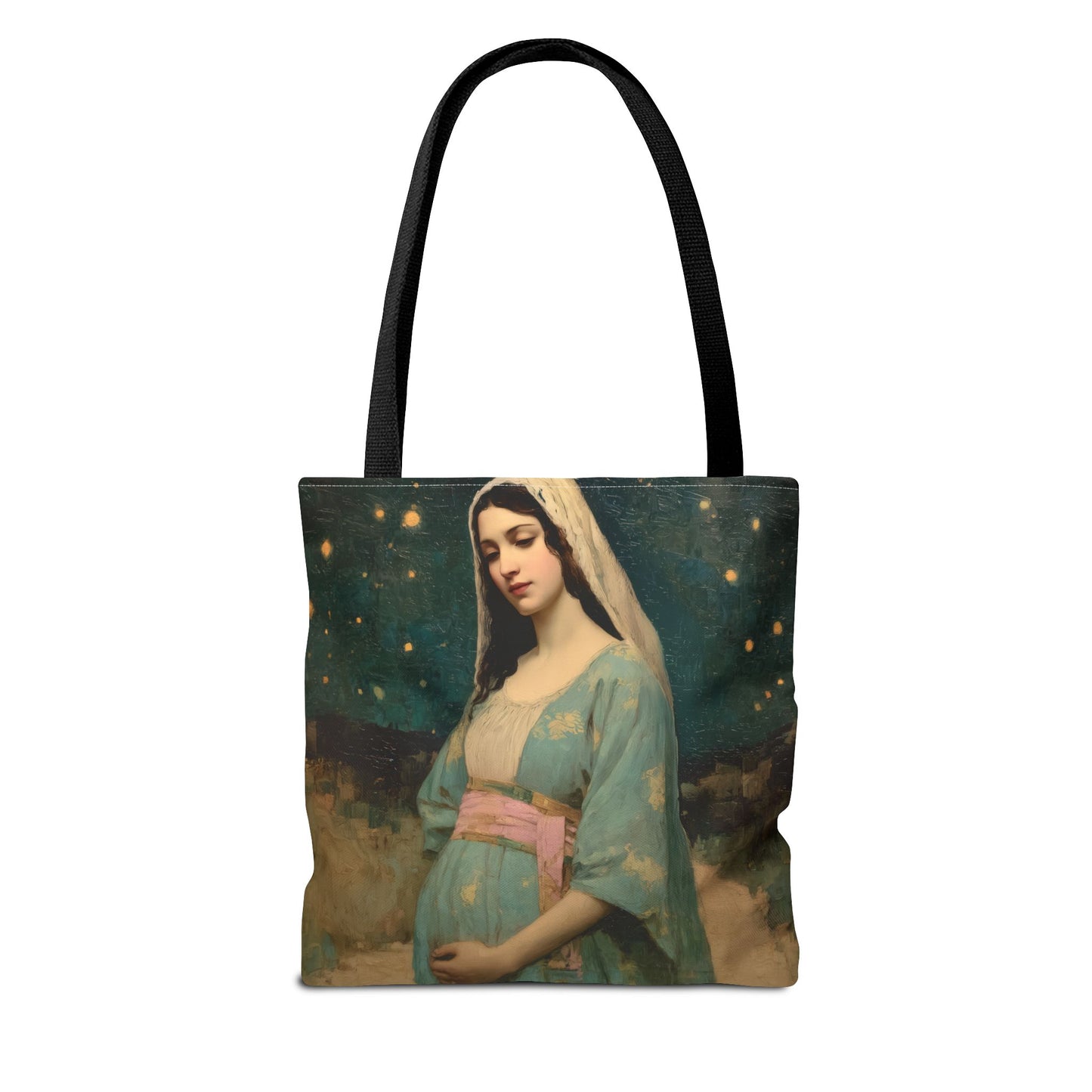Our Lady of 'O' - Our Lady of Expectation - Mother Mary - Marian Art - Tote Bag - Large Medium Small Faith Art Bag - Tote Purse
