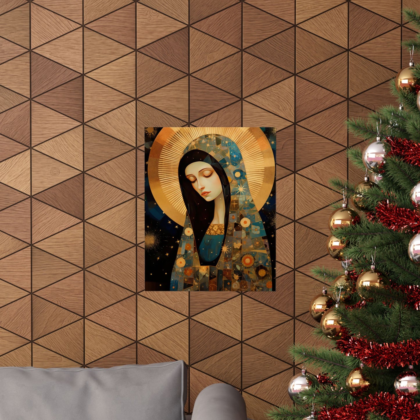 The Beloved Mother: Mary in Portrait - Sanctified Souls Print - Multiple Sizes - Premium Matte Vertical Posters