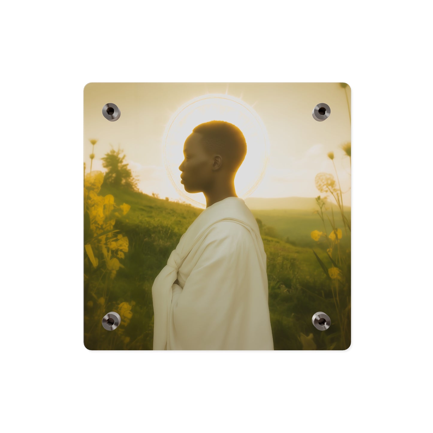 Saint Charles Lwanga Wall Art Panel - Ready to Hang Acrylic Print - Catholic Saint Art - Patron Saint Print - No Frame needed