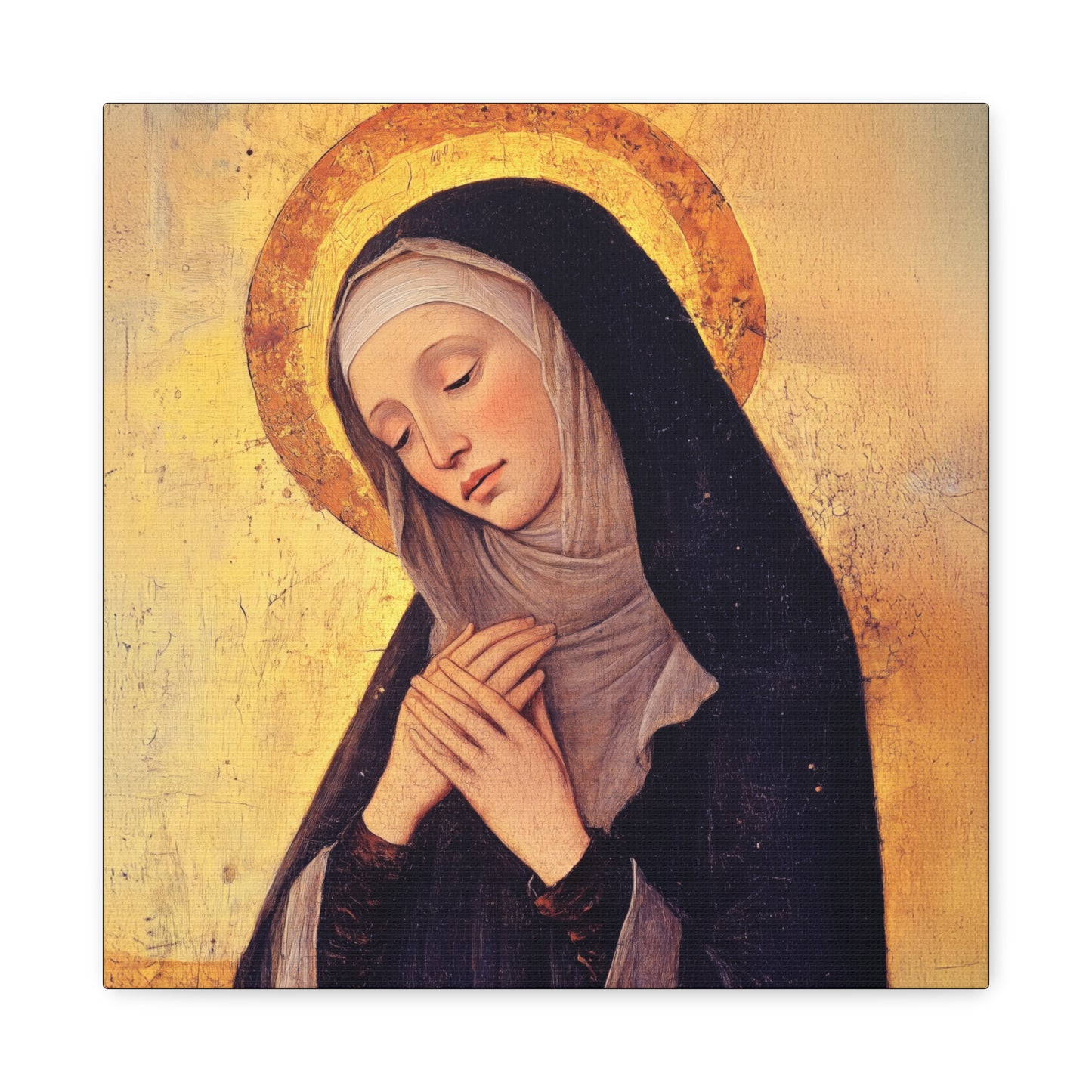 Saint Syncletica of Alexandria - Desert Mother - Gallery Wrapped Canvas - Print - Religious Art for your Home - Catholic