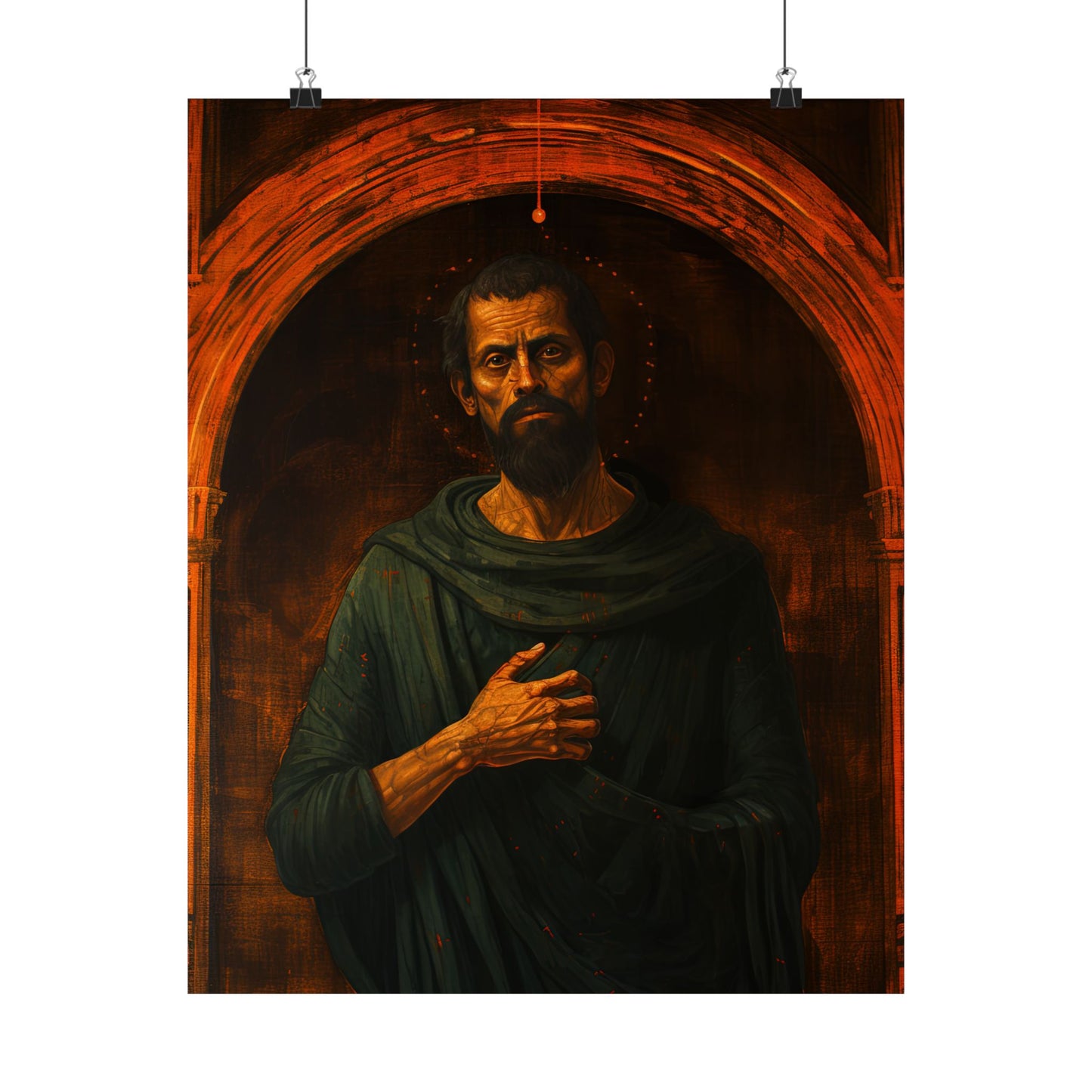 Saint Bartholomew the Apostle - Sanctified Souls Print - Multiple Sizes - Premium Matte Vertical Posters