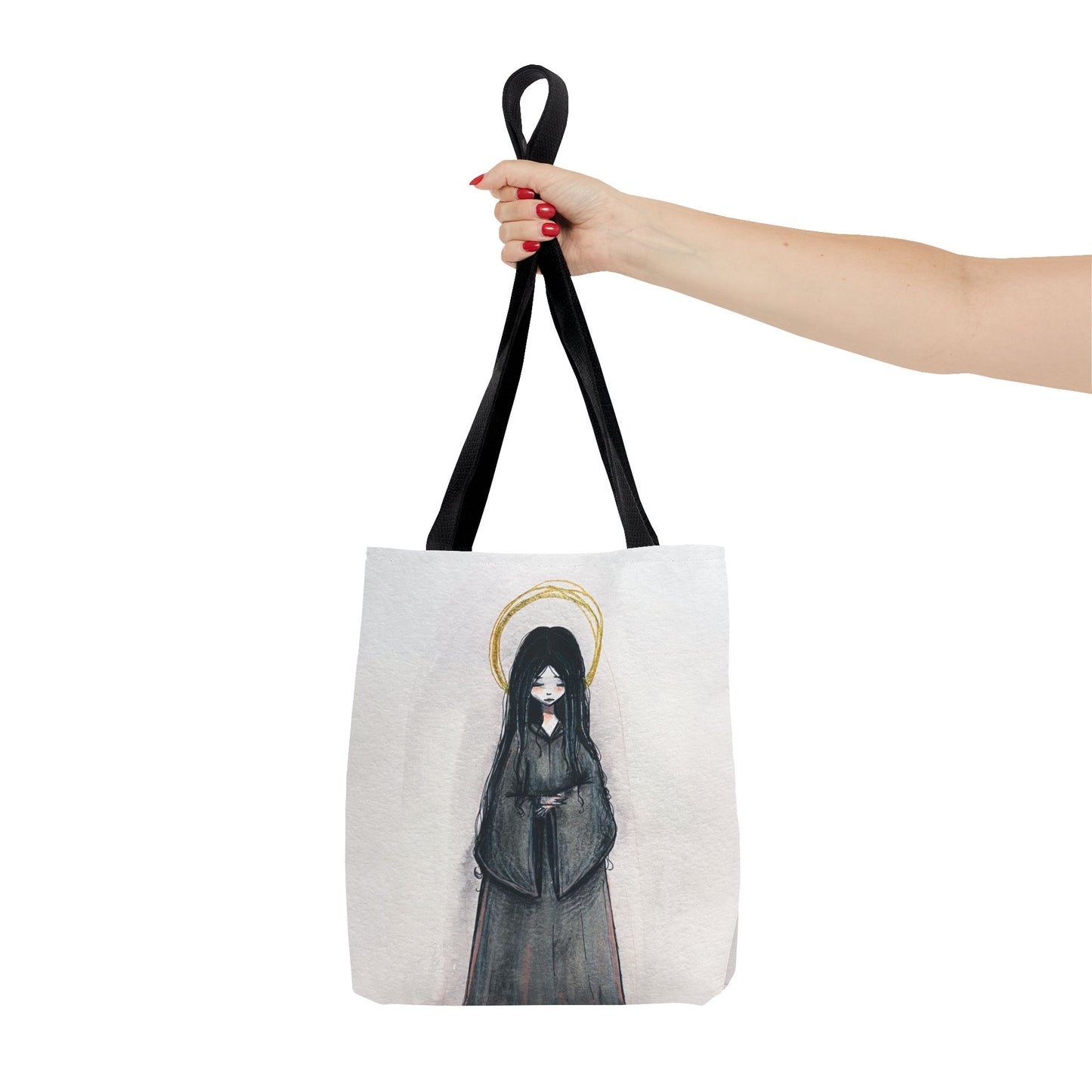 Blessed Mary Magdalen Kiota Hand-Drawn Catholic Tote Bag | Martyrs of Japan Christian Tote | Sanctified Solocosmo Religious Tote